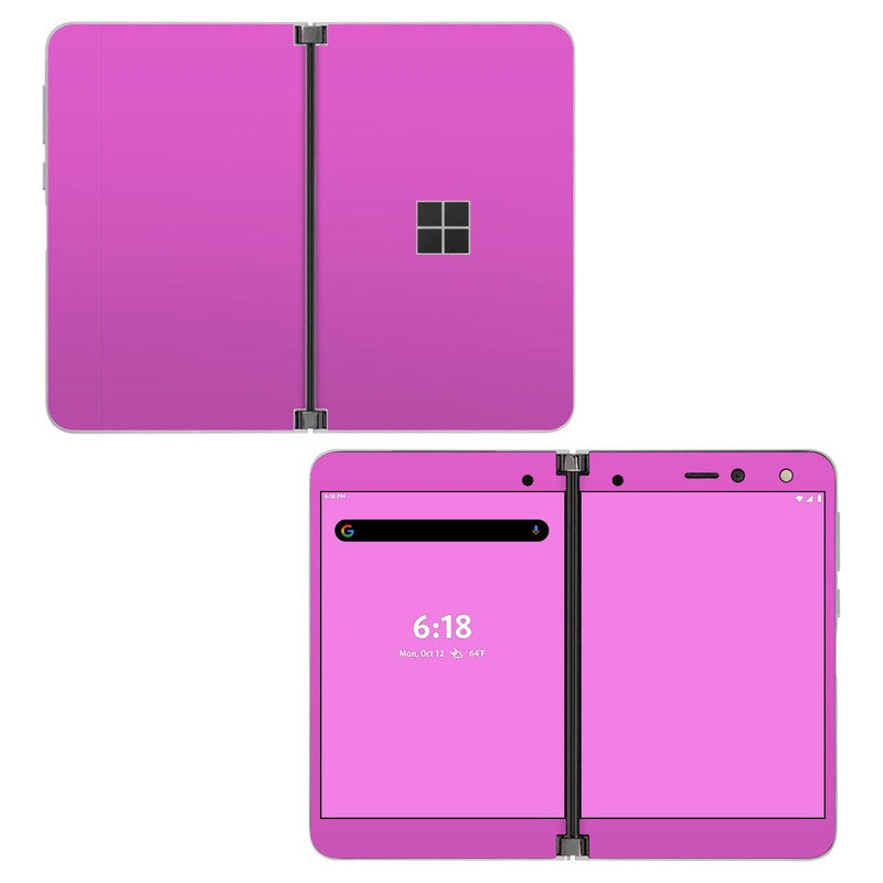 Mircosoft Surface Pink Solid State Vibrant Pink - Microsoft Surface Duo Skin