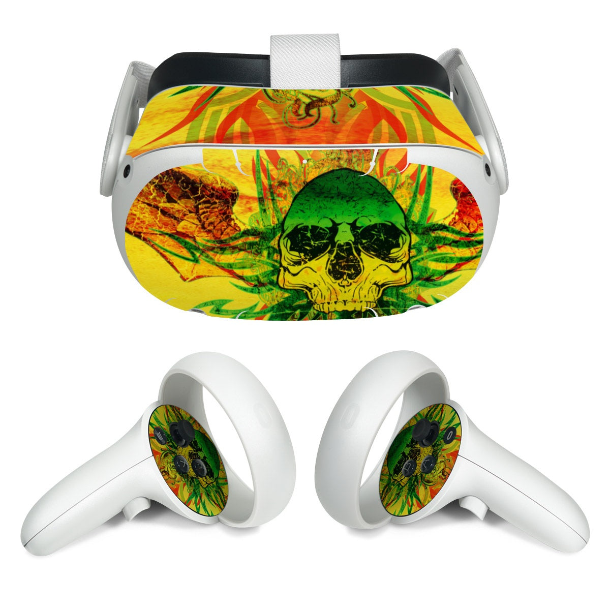 Hot Tribal Skull - Meta Quest 2 Skin