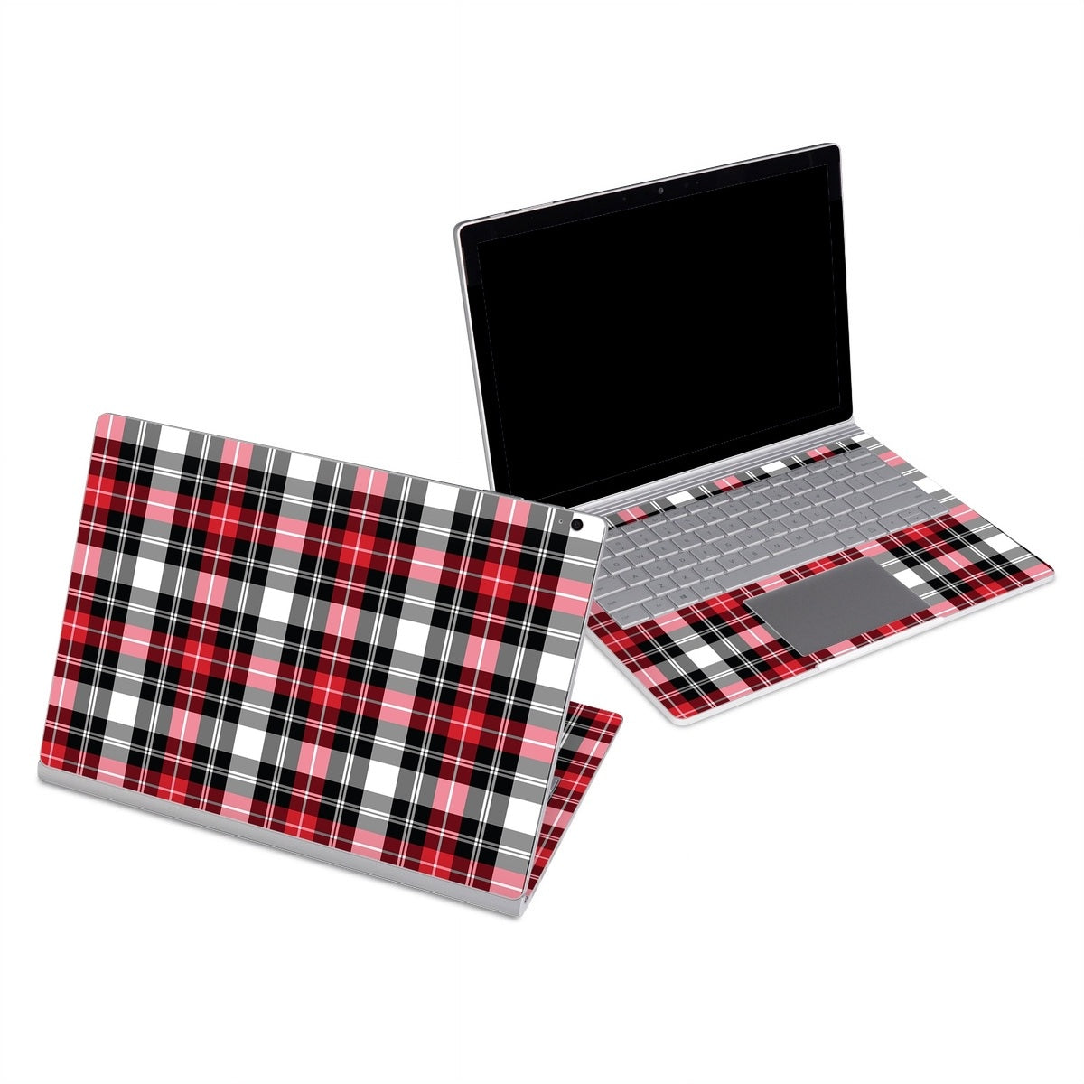 Red Plaid - Microsoft Surface Book Skin