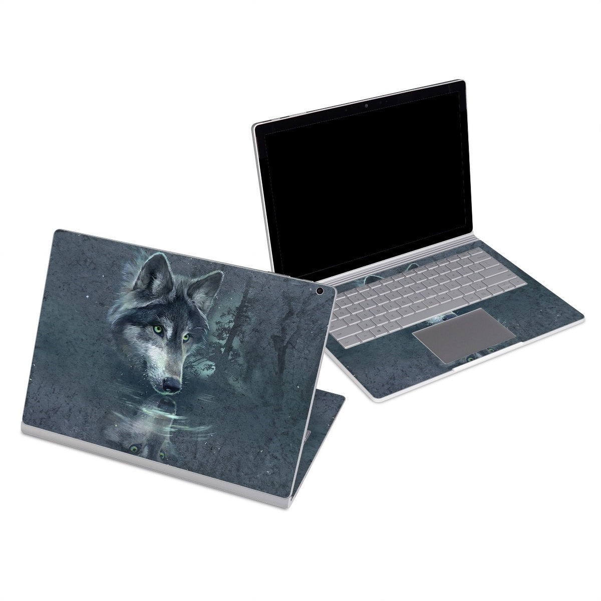 Wolf Reflection - Microsoft Surface Book Skin