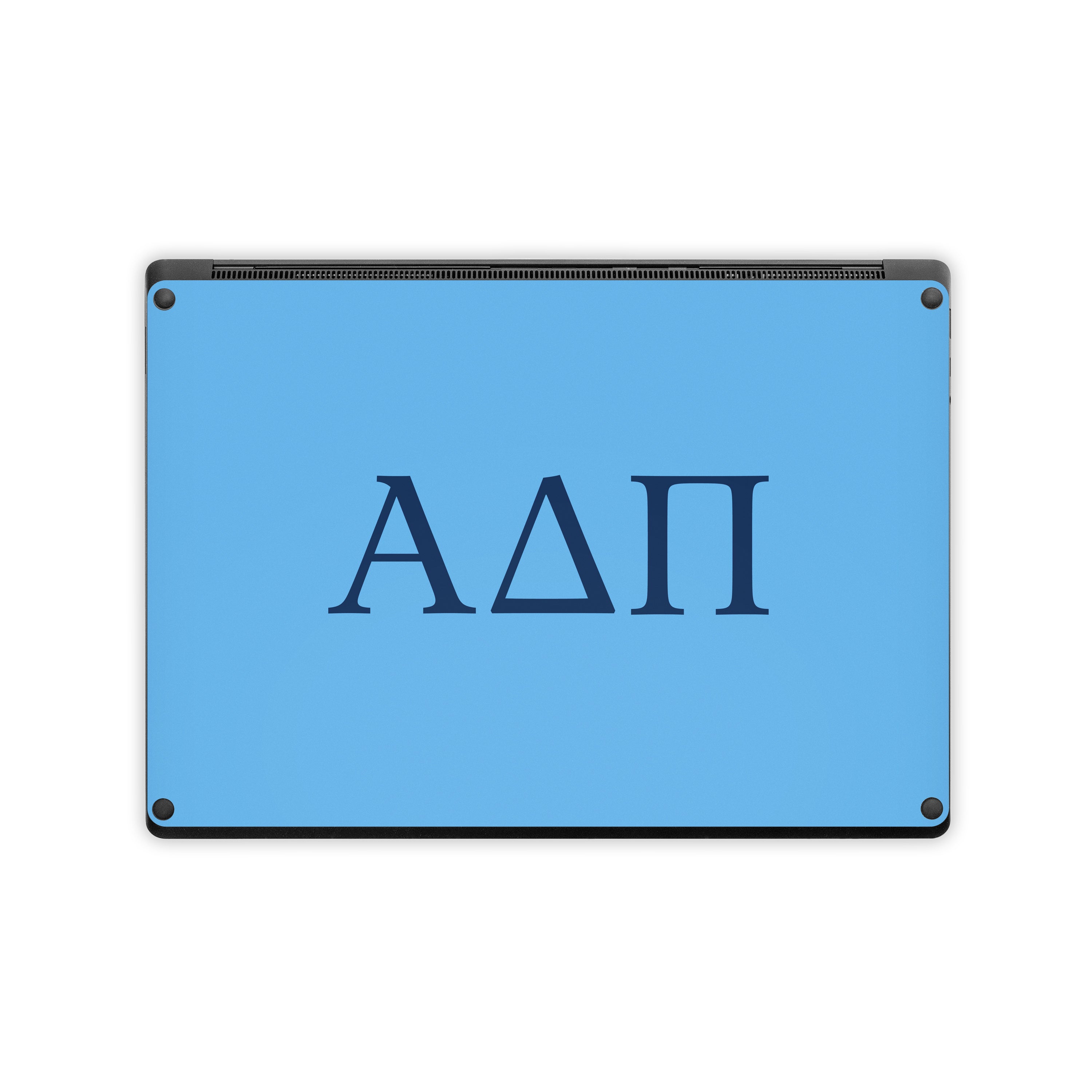 Alpha Delta Pi Greek Letters Adelphean Blue - Microsoft Surface Laptop Skin