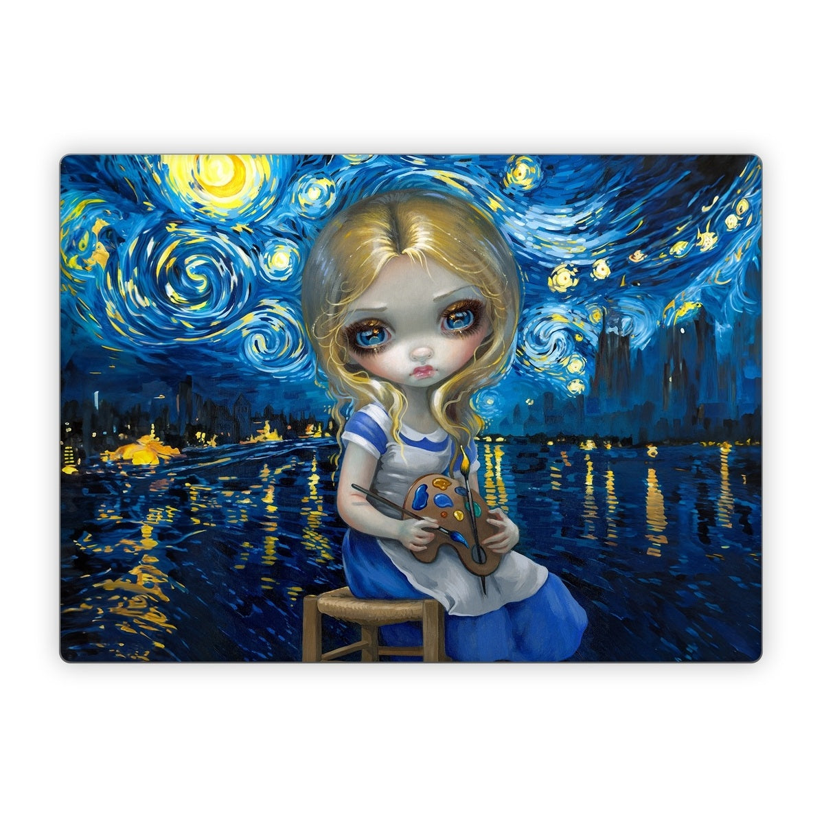 Alice in a Van Gogh - Microsoft Surface Laptop Skin