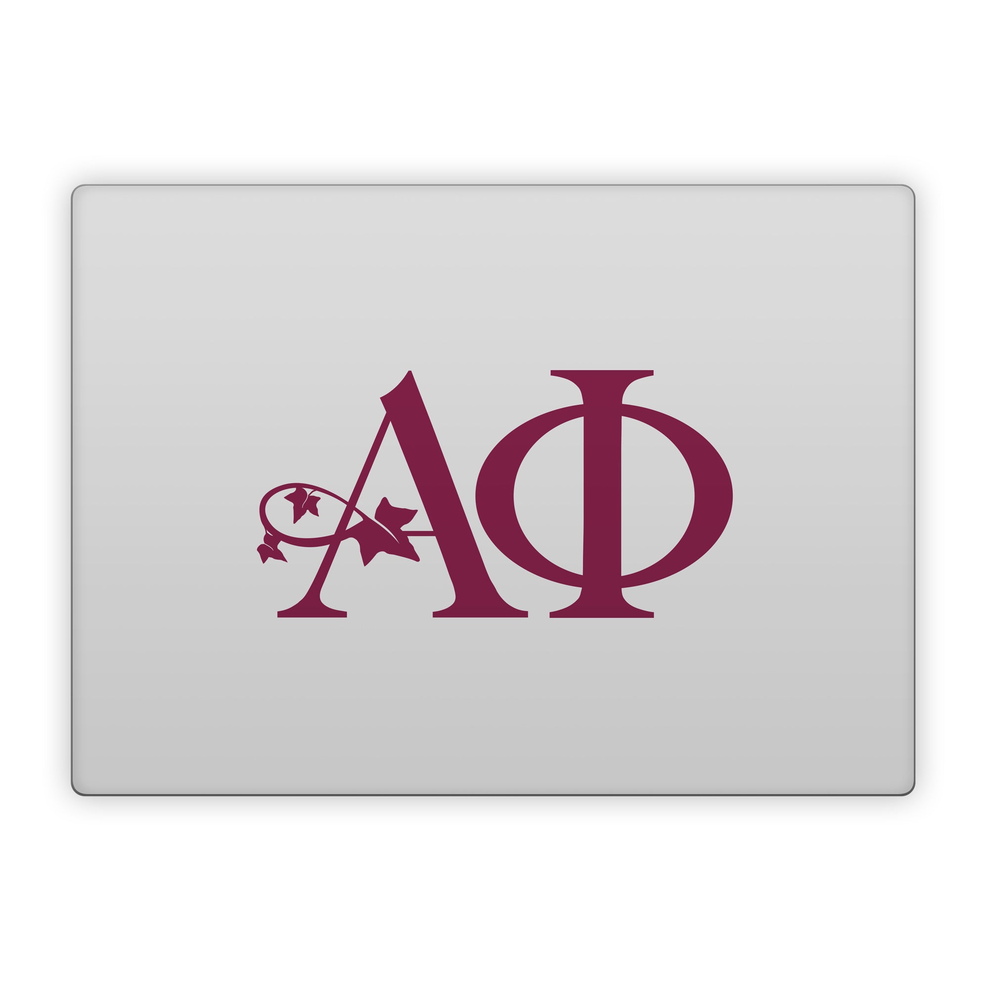 Alpha Phi Greek Letters Silver - Microsoft Surface Laptop Skin