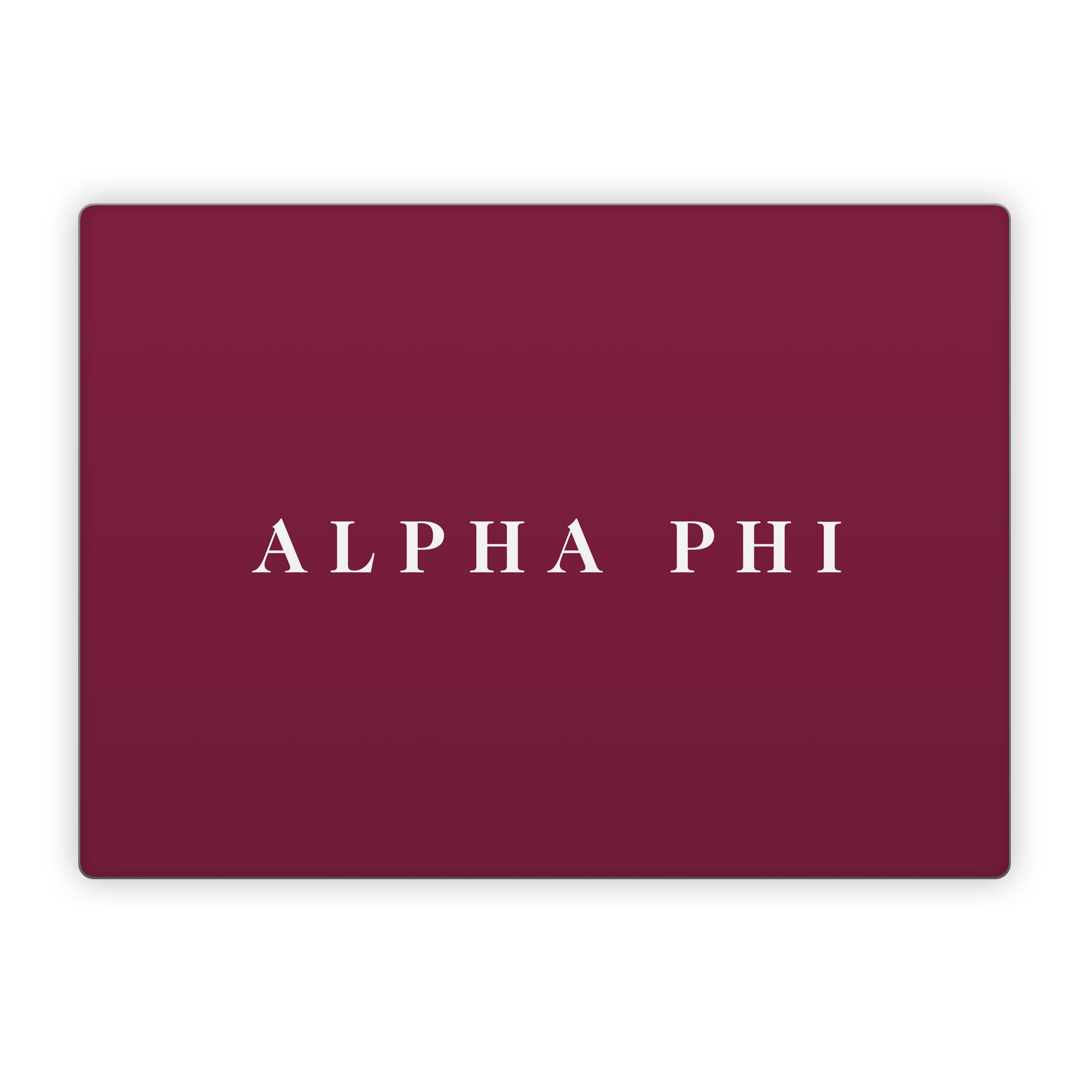 Alpha Phi Wordmark Bordeaux - Microsoft Surface Laptop Skin