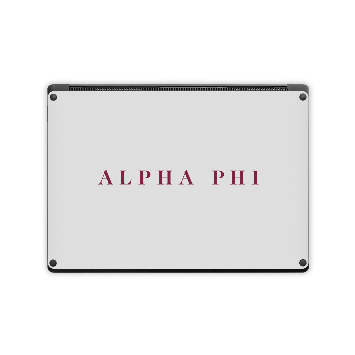 Alpha Phi Wordmark Silver - Microsoft Surface Laptop Skin