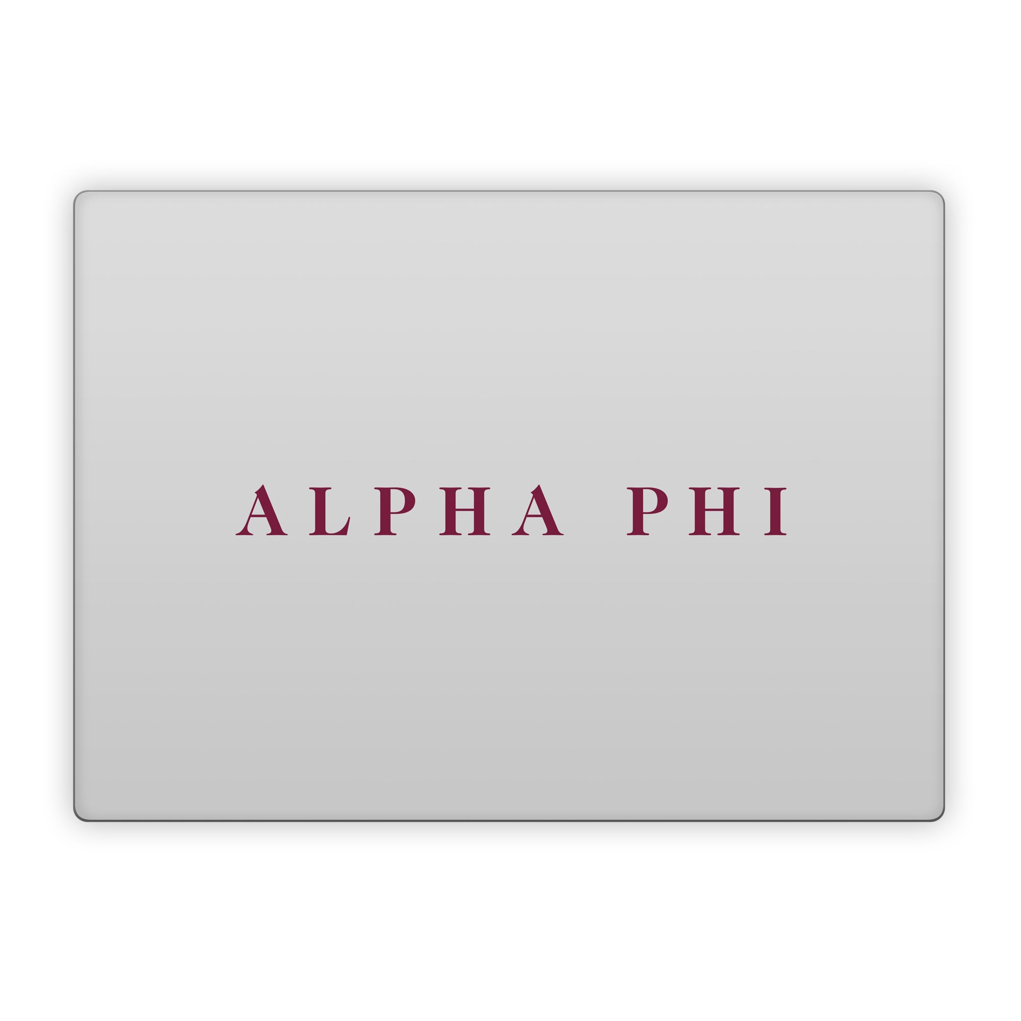 Alpha Phi Wordmark Silver - Microsoft Surface Laptop Skin