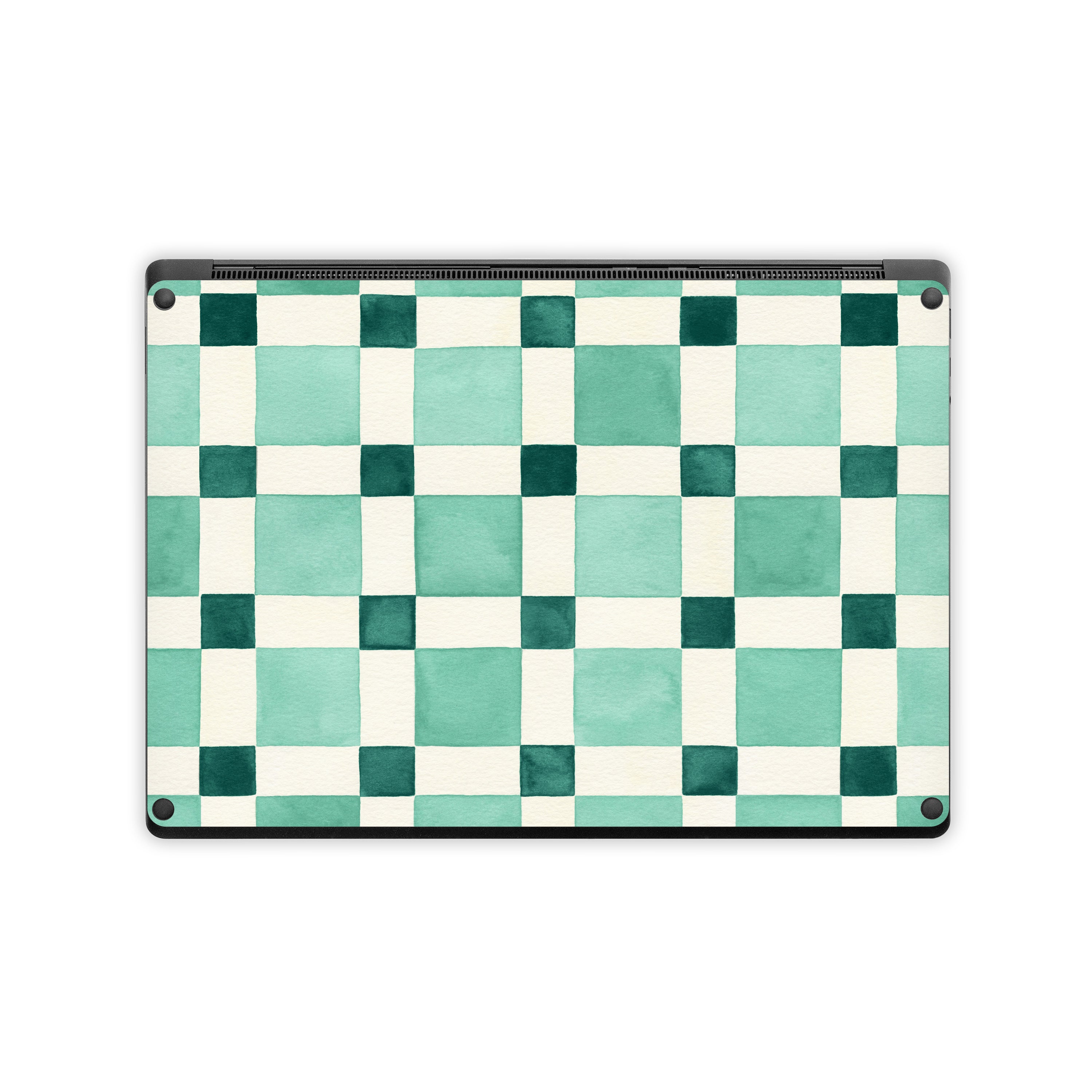 Checker Mosaic Green - Microsoft Surface Laptop Skin