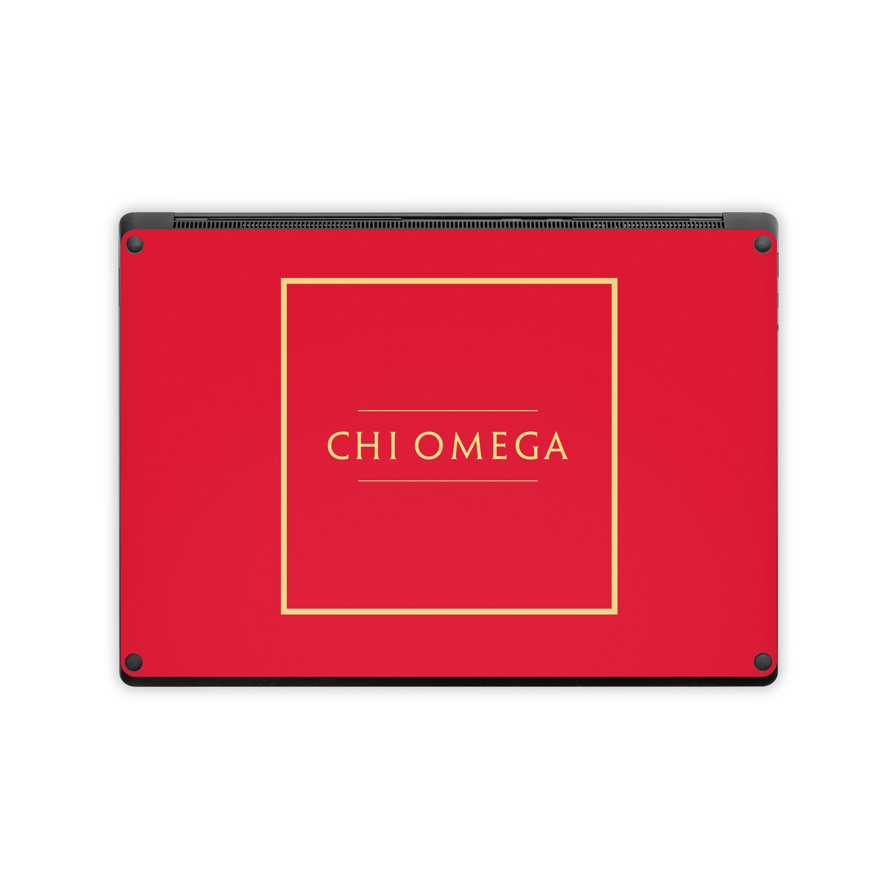 Chi Omega Cardinal with Border - Microsoft Surface Laptop Skin