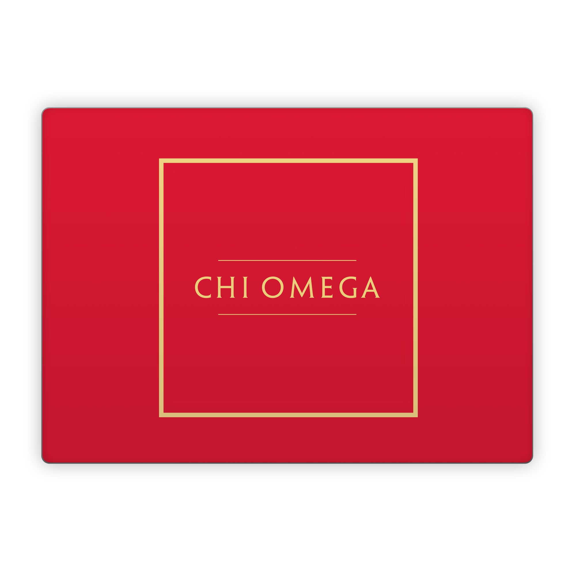 Chi Omega Cardinal with Border - Microsoft Surface Laptop Skin
