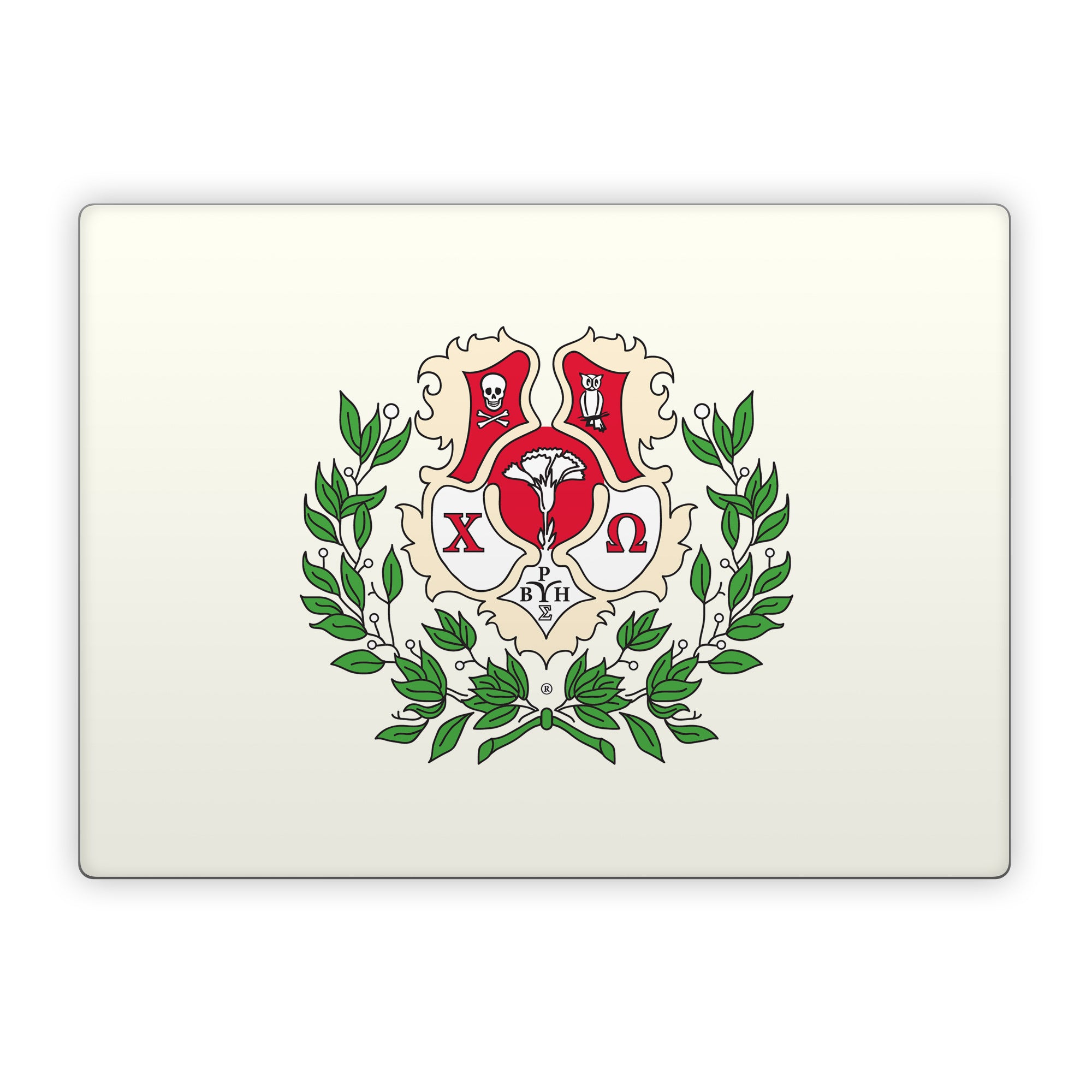 Chi Omega Crest Cream - Microsoft Surface Laptop Skin