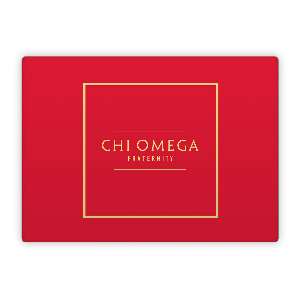 Chi Omega Fraternity Cardinal with Border - Microsoft Surface Laptop Skin