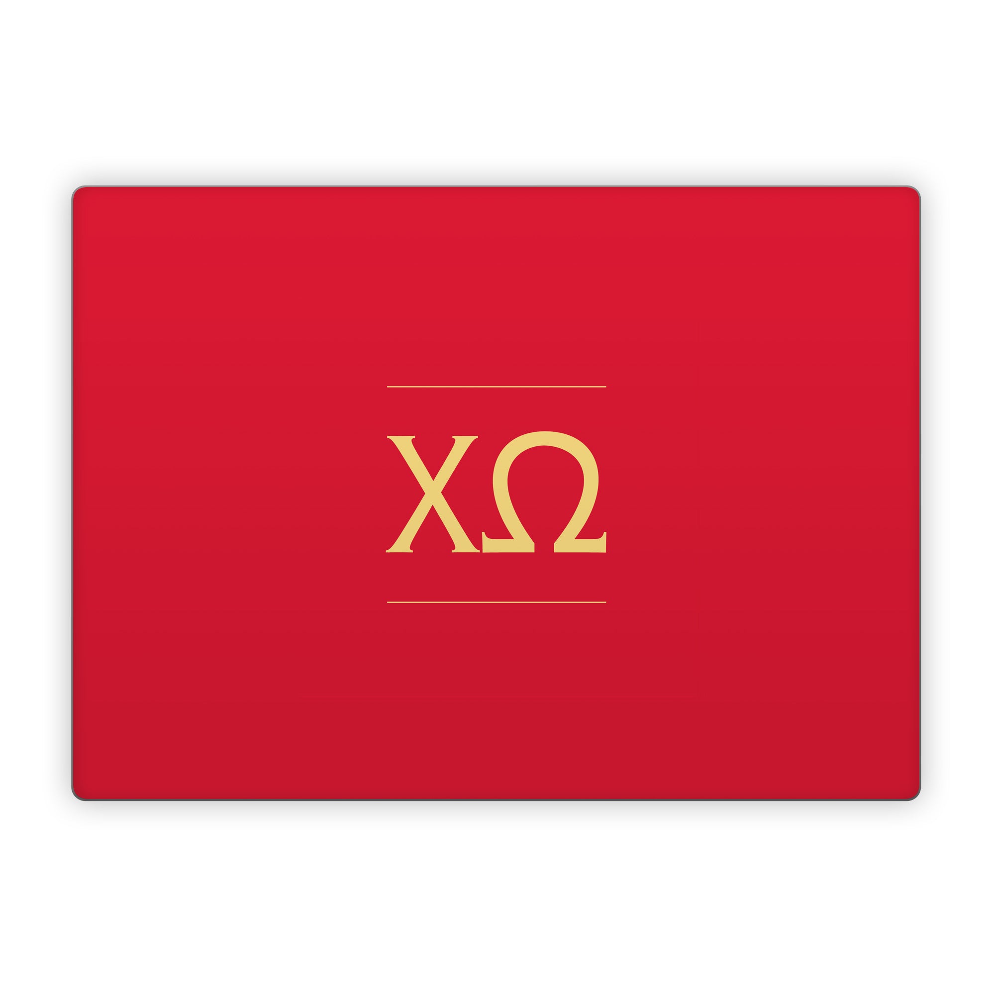Chi Omega Letters Cardinal - Microsoft Surface Laptop Skin