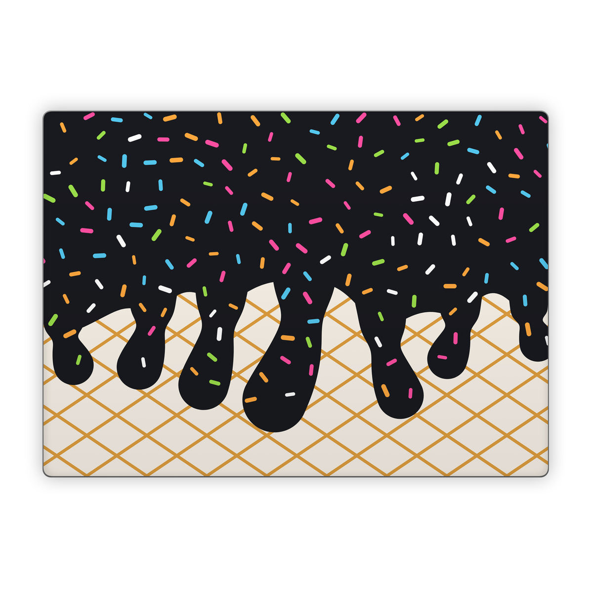 Black Ice Cream Drip - Microsoft Surface Laptop Skin
