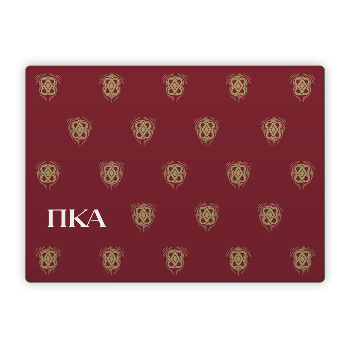 Pi Kappa Alpha Letters Shield Pattern Garnet - Microsoft Surface Laptop Skin