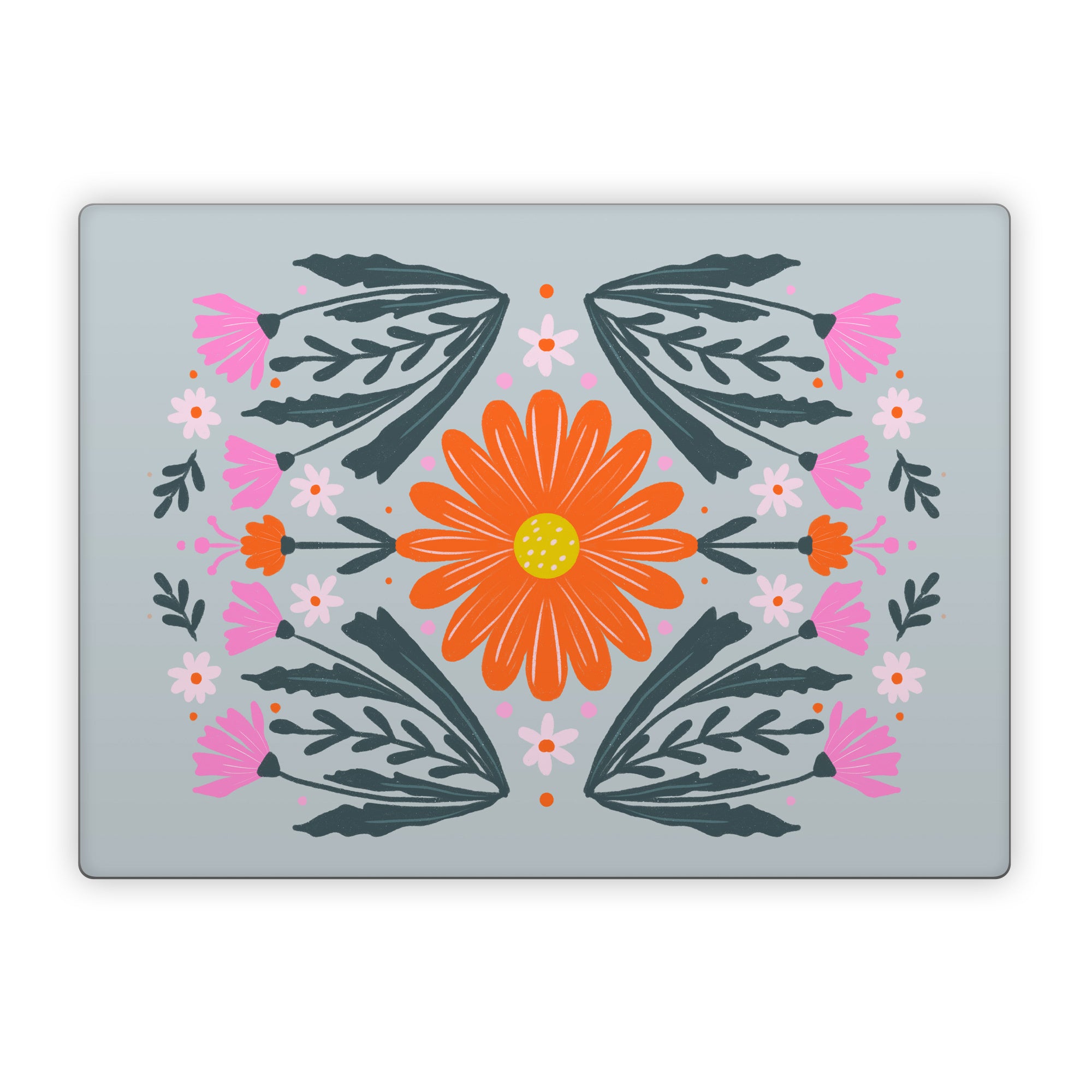 Pink and Orange Flowers - Microsoft Surface Laptop Skin