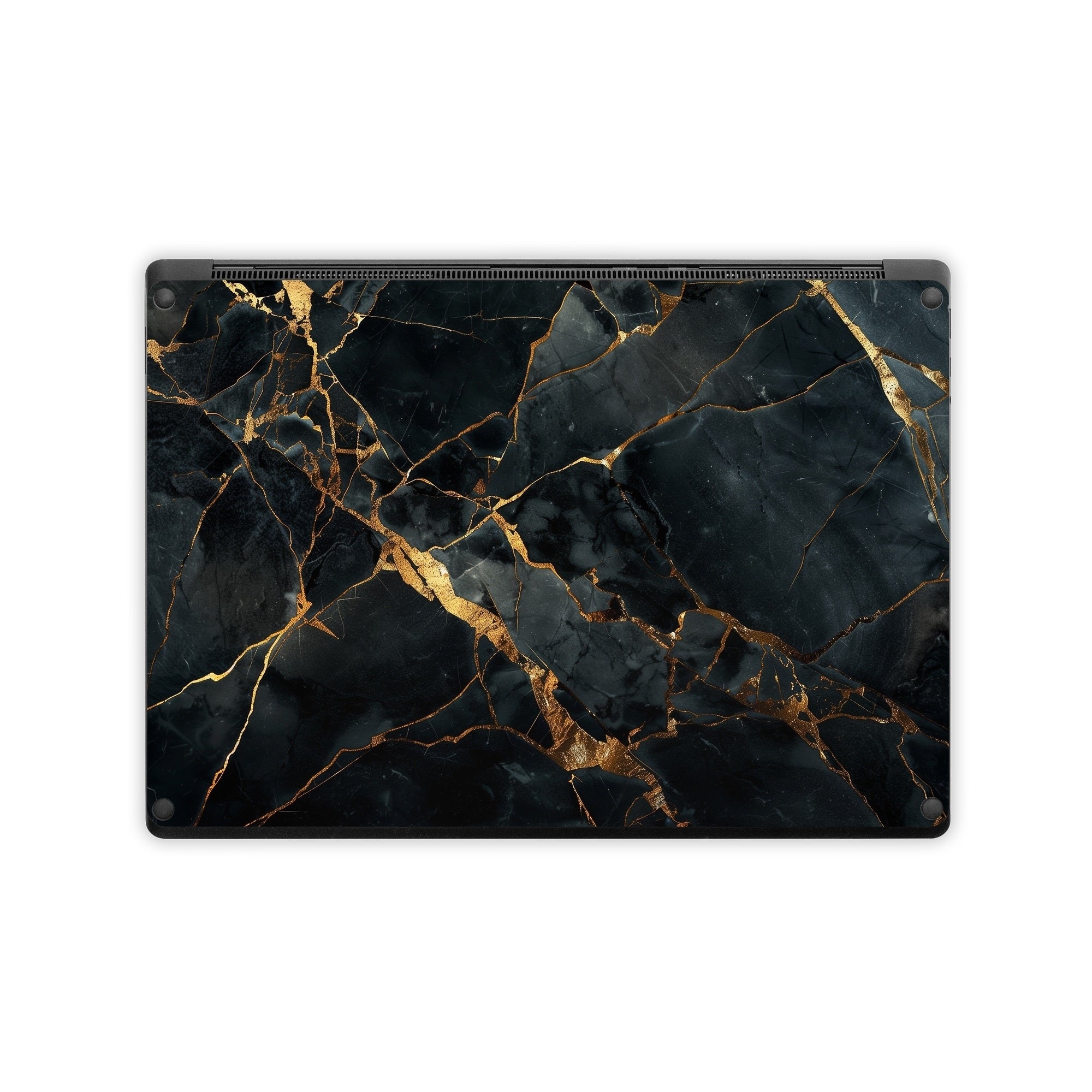 Repaired Black Marble - Microsoft Surface Laptop Skin