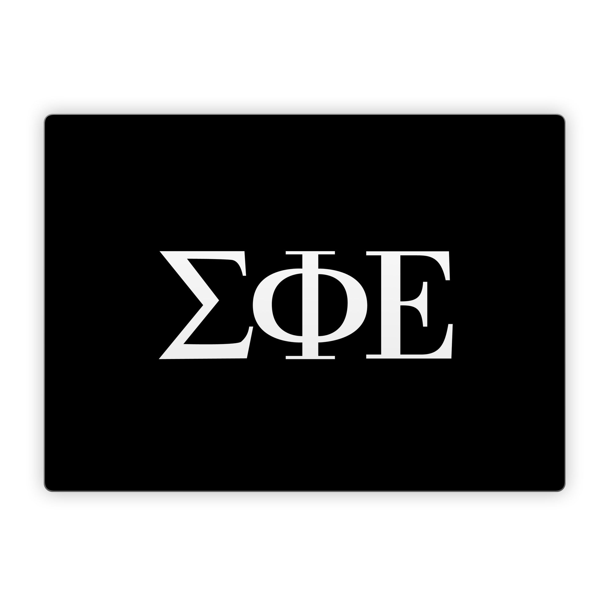 Sigma Phi Epsilon Greek Letters Black - Microsoft Surface Laptop Skin