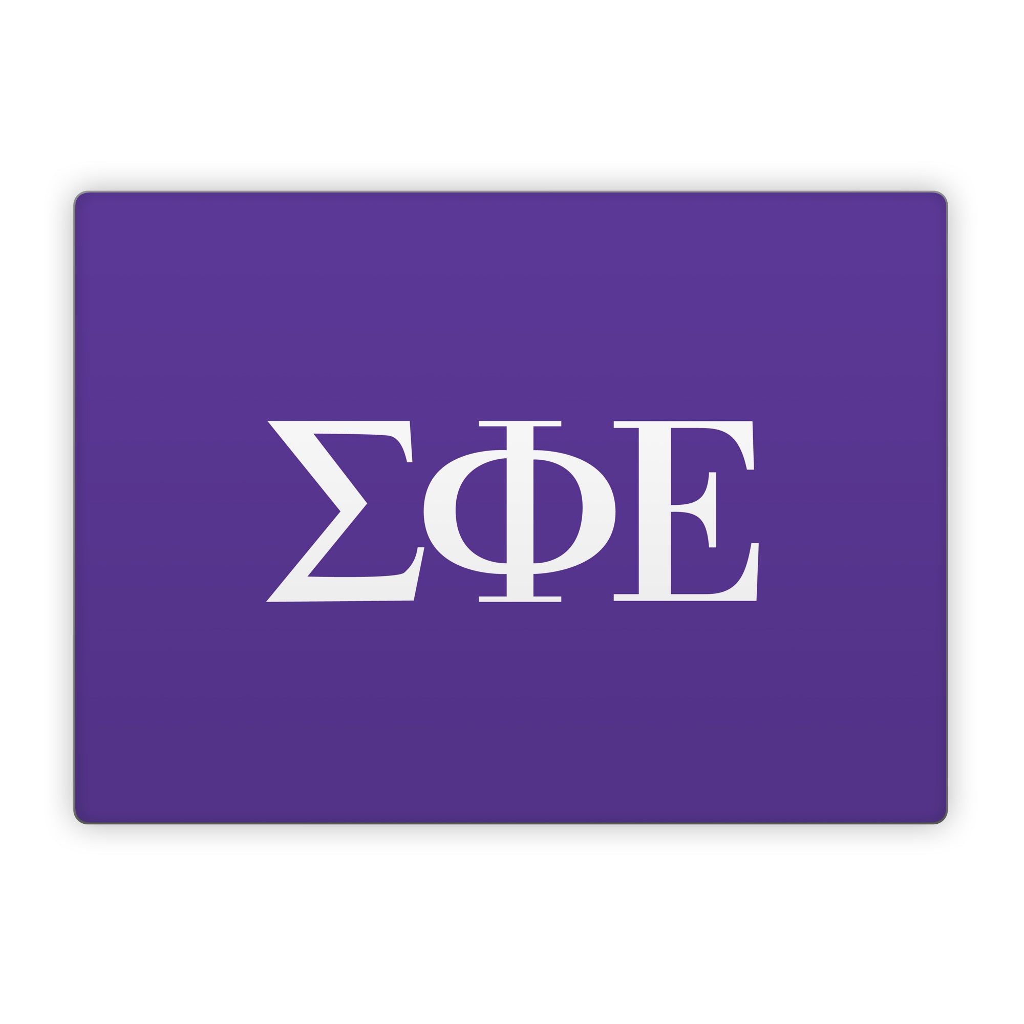 Sigma Phi Epsilon Greek Letters Purple - Microsoft Surface Laptop Skin
