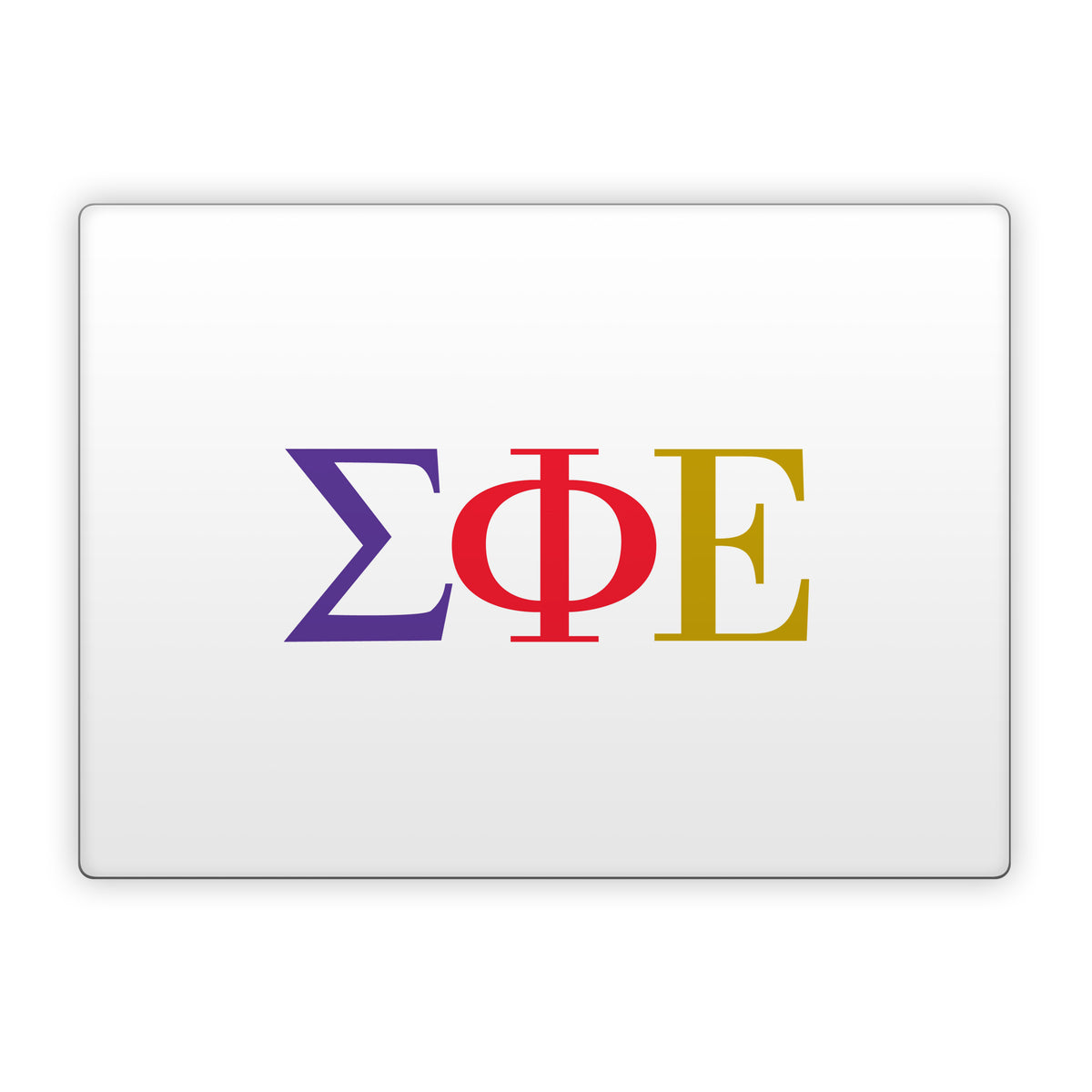 Sigma Phi Epsilon Greek Letters White - Microsoft Surface Laptop Skin