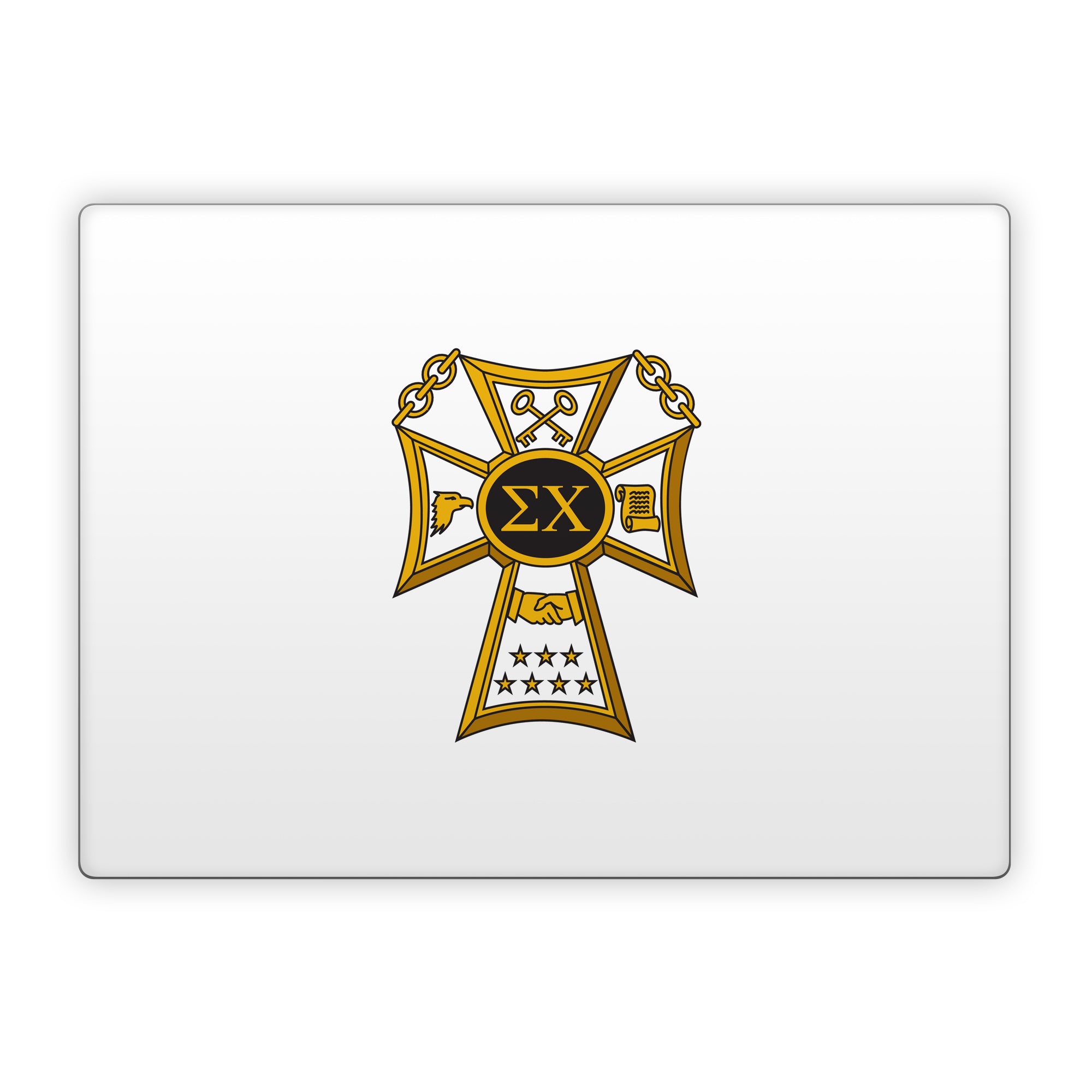 Sigma Chi Badge White - Microsoft Surface Laptop Skin