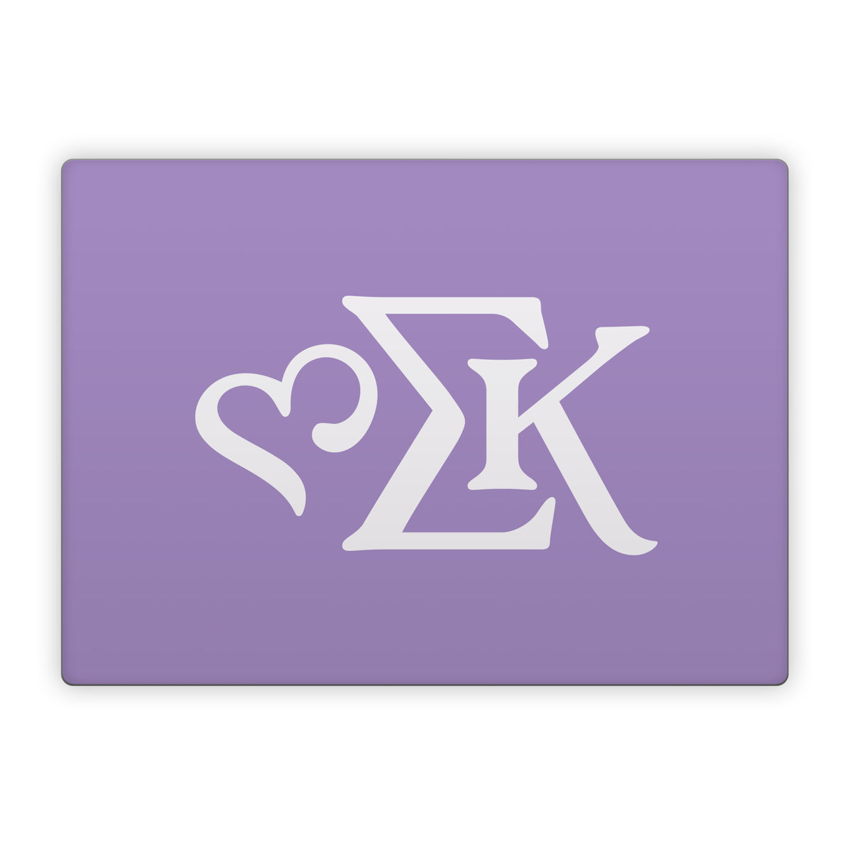 Sigma Kappa Greek Letters Dove Love on Legacy Lavender - Microsoft Surface Laptop Skin