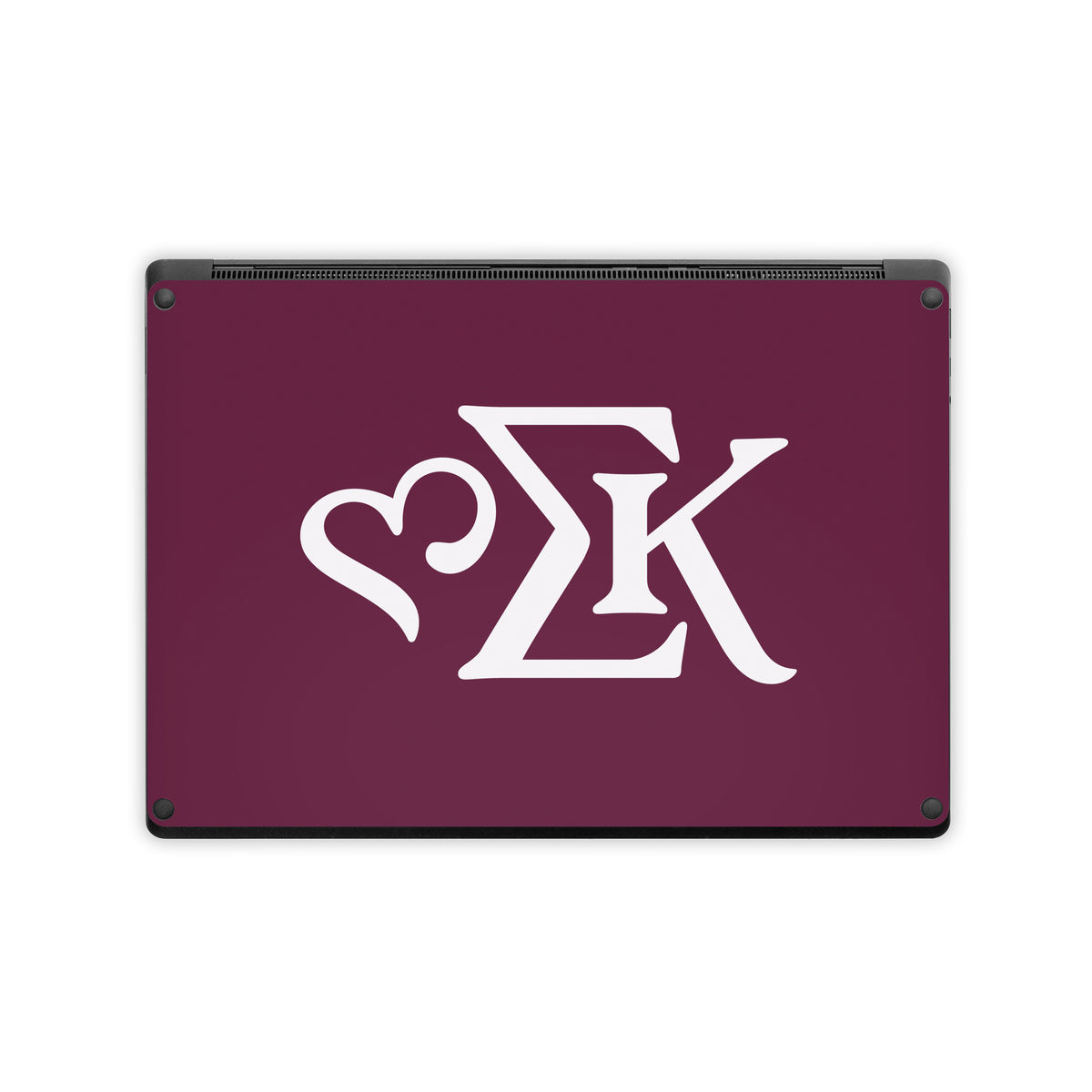 Sigma Kappa Greek Letters Dove Love on Mary Maroon - Microsoft Surface Laptop Skin