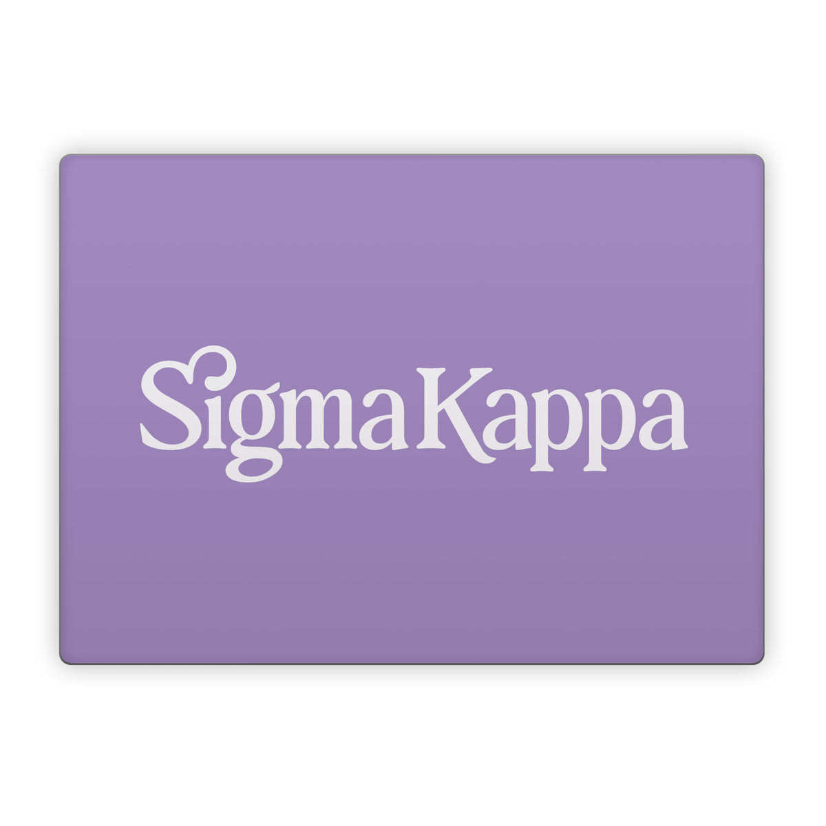 Sigma Kappa Primary Logo Dove Love on Legacy Lavender - Microsoft Surface Laptop Skin
