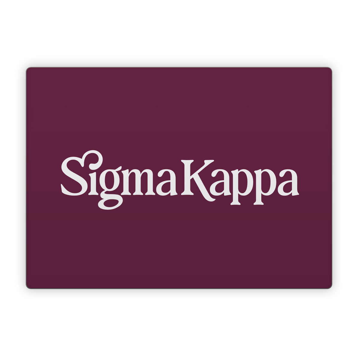 Sigma Kappa Primary Logo Dove Love on Mary Maroon - Microsoft Surface Laptop Skin