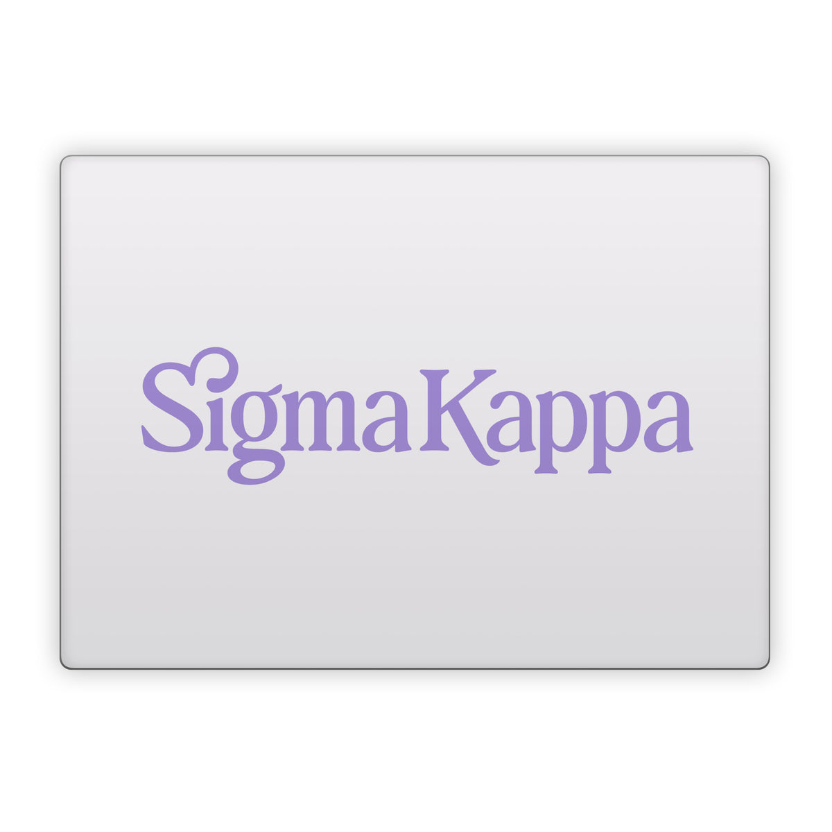 Sigma Kappa Primary Logo Legacy Lavender on Dove Love - Microsoft Surface Laptop Skin