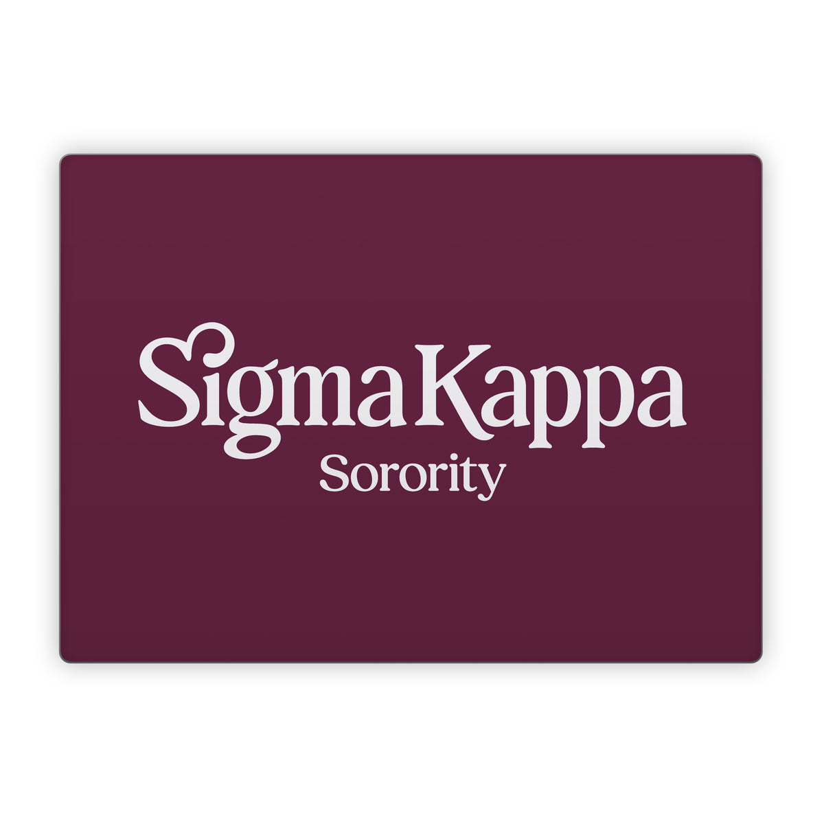 Sigma Kappa Sorority Logo Dove Love on Mary Maroon - Microsoft Surface Laptop Skin