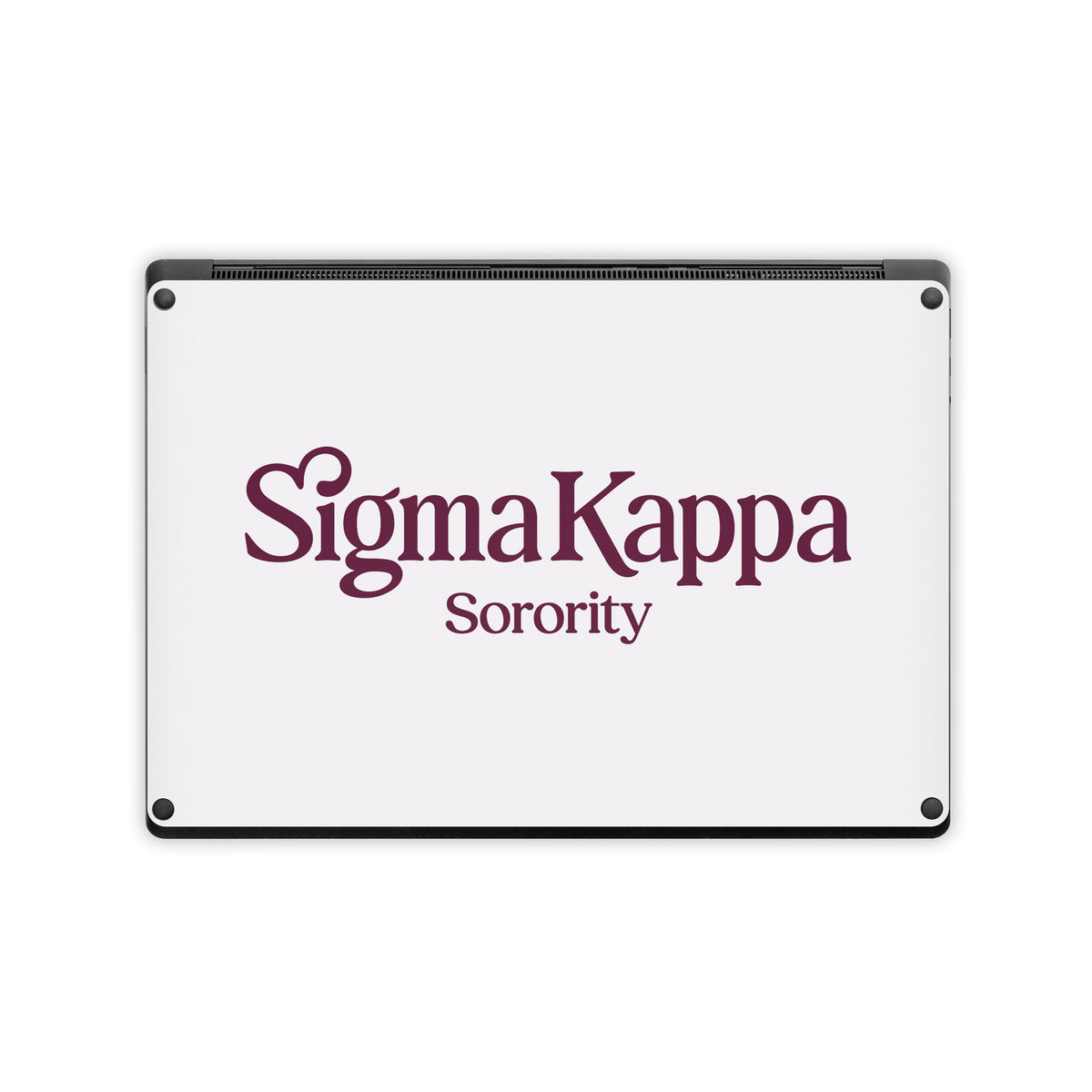 Sigma Kappa Sorority Logo Mary Maroon on Dove Love - Microsoft Surface Laptop Skin