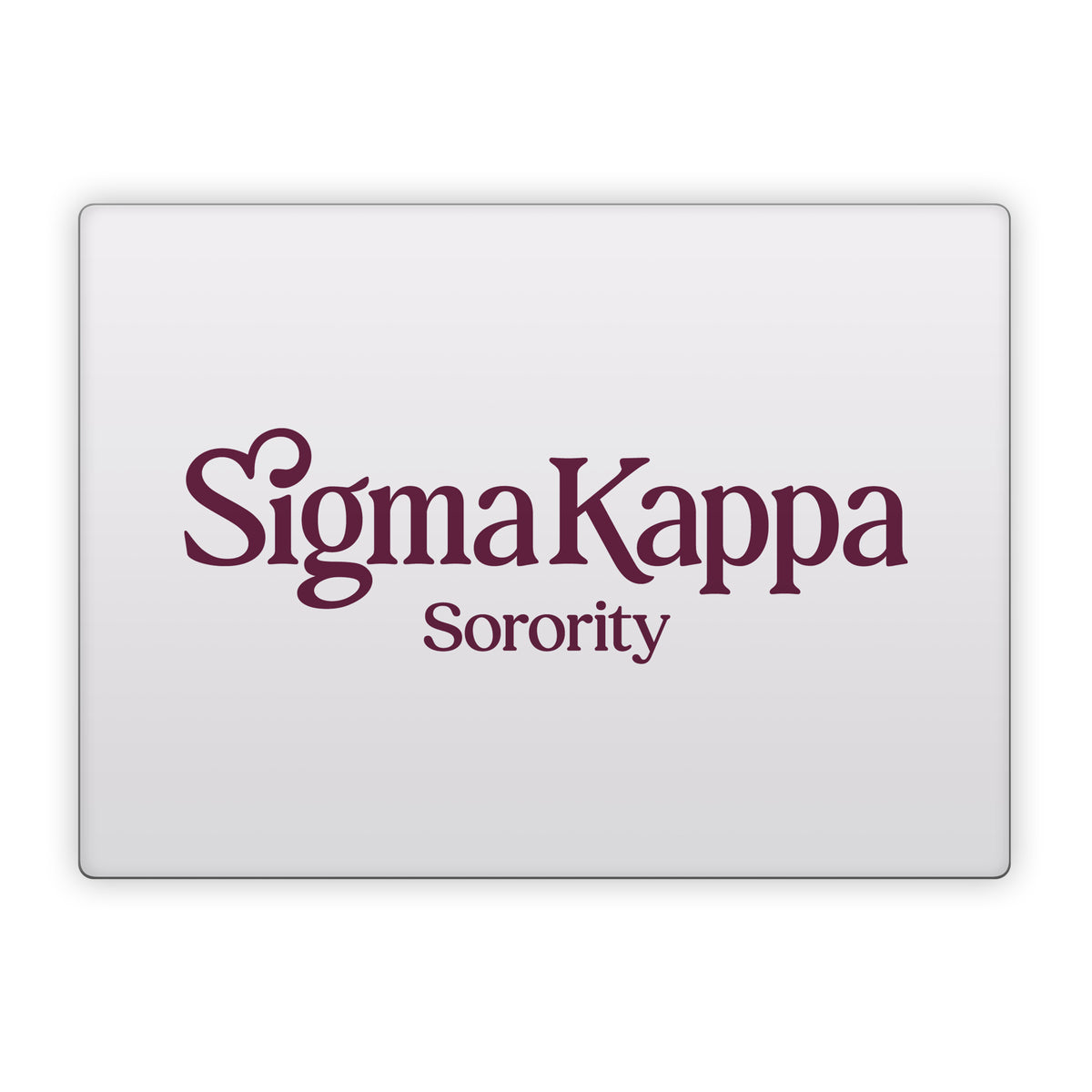 Sigma Kappa Sorority Logo Mary Maroon on Dove Love - Microsoft Surface Laptop Skin