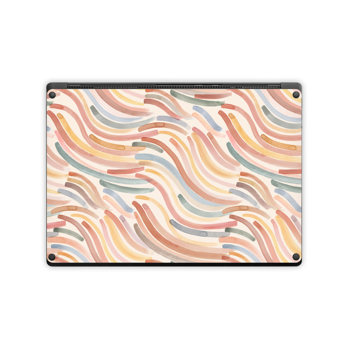 Terracotta Brushstroke Waves - Microsoft Surface Laptop Skin