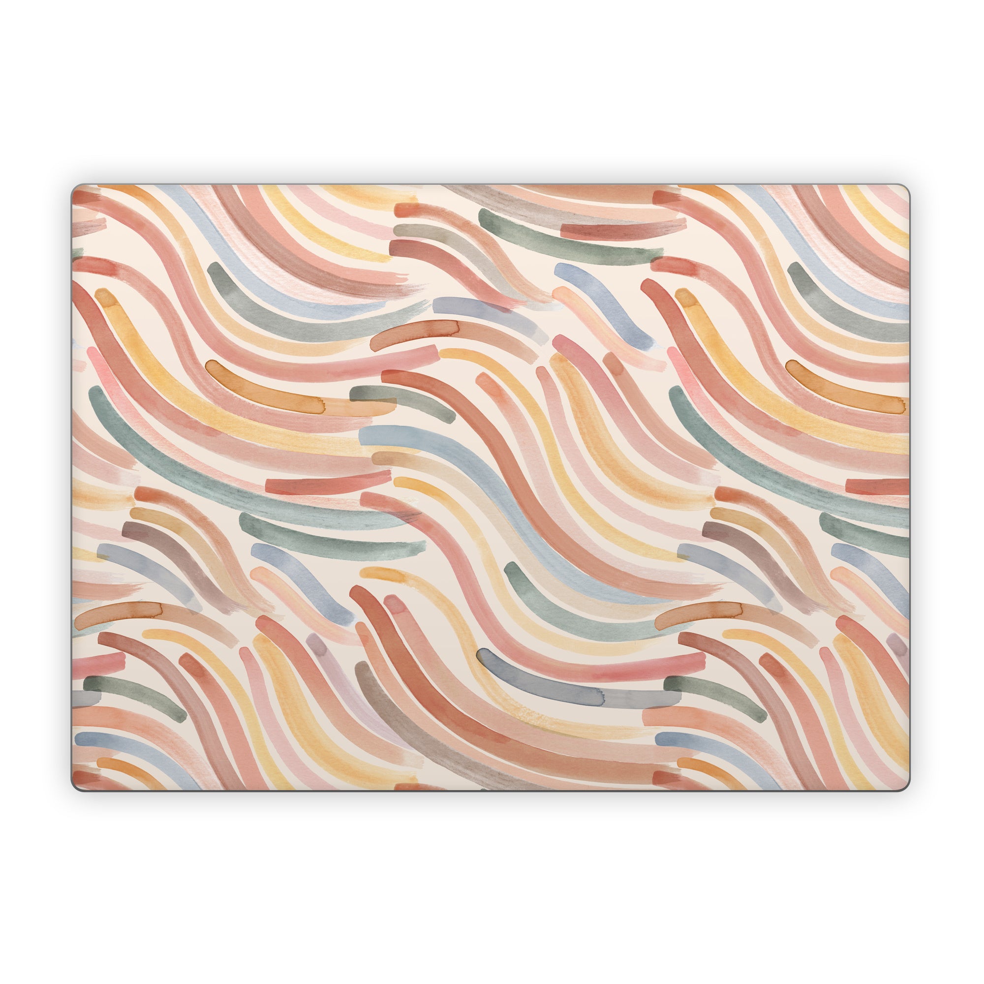 Terracotta Brushstroke Waves - Microsoft Surface Laptop Skin