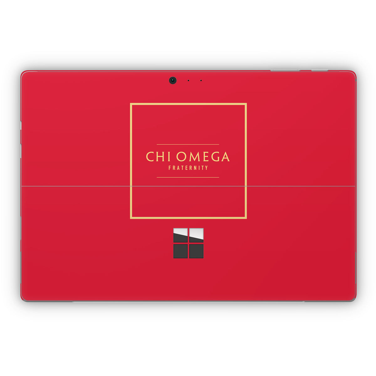 Chi Omega Fraternity Cardinal with Border - Microsoft Surface Pro Skin