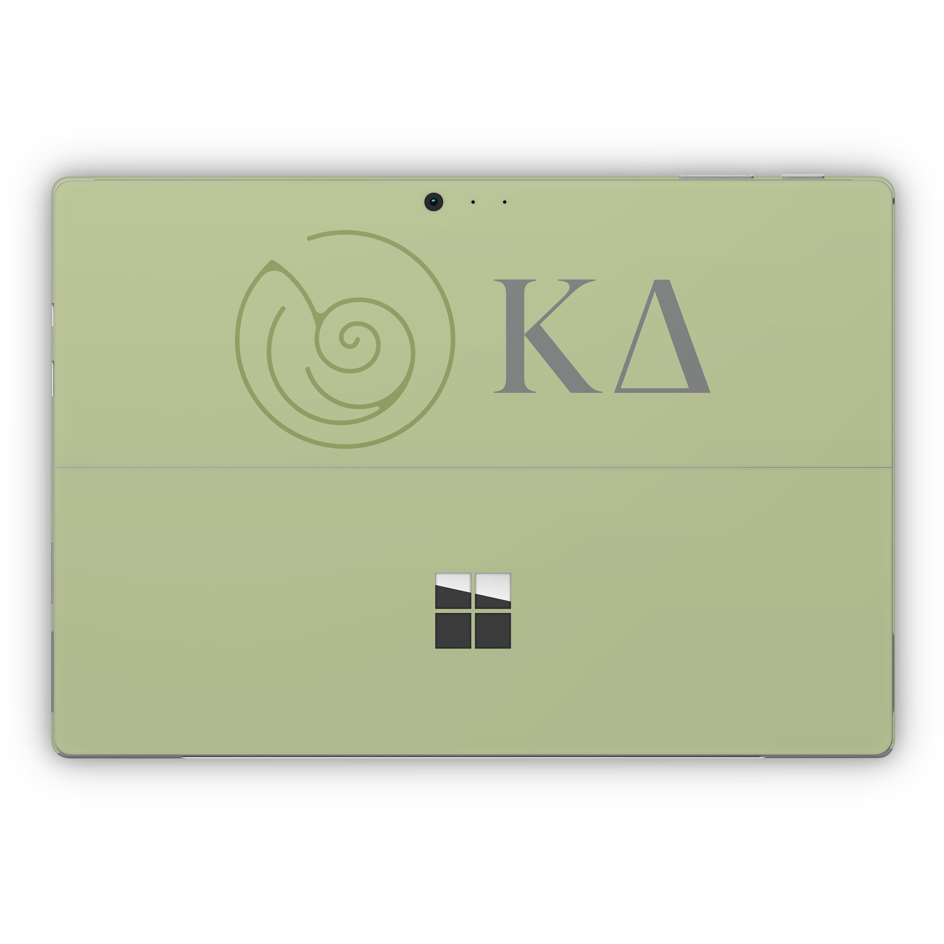 Kappa Delta Greek Letters Light Olive - Microsoft Surface Pro Skin