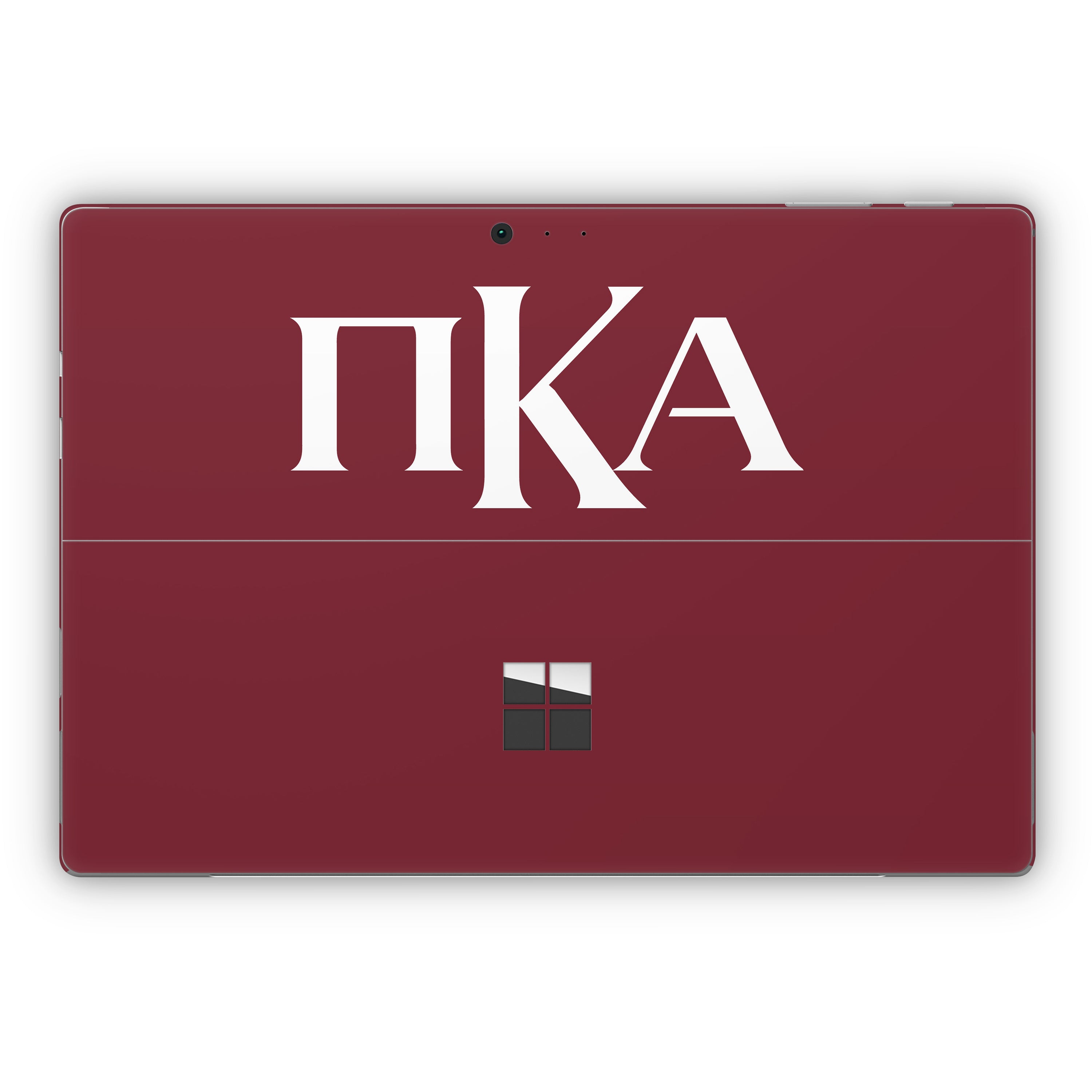 Pi Kappa Alpha Greek Letters Garnet - Microsoft Surface Pro Skin