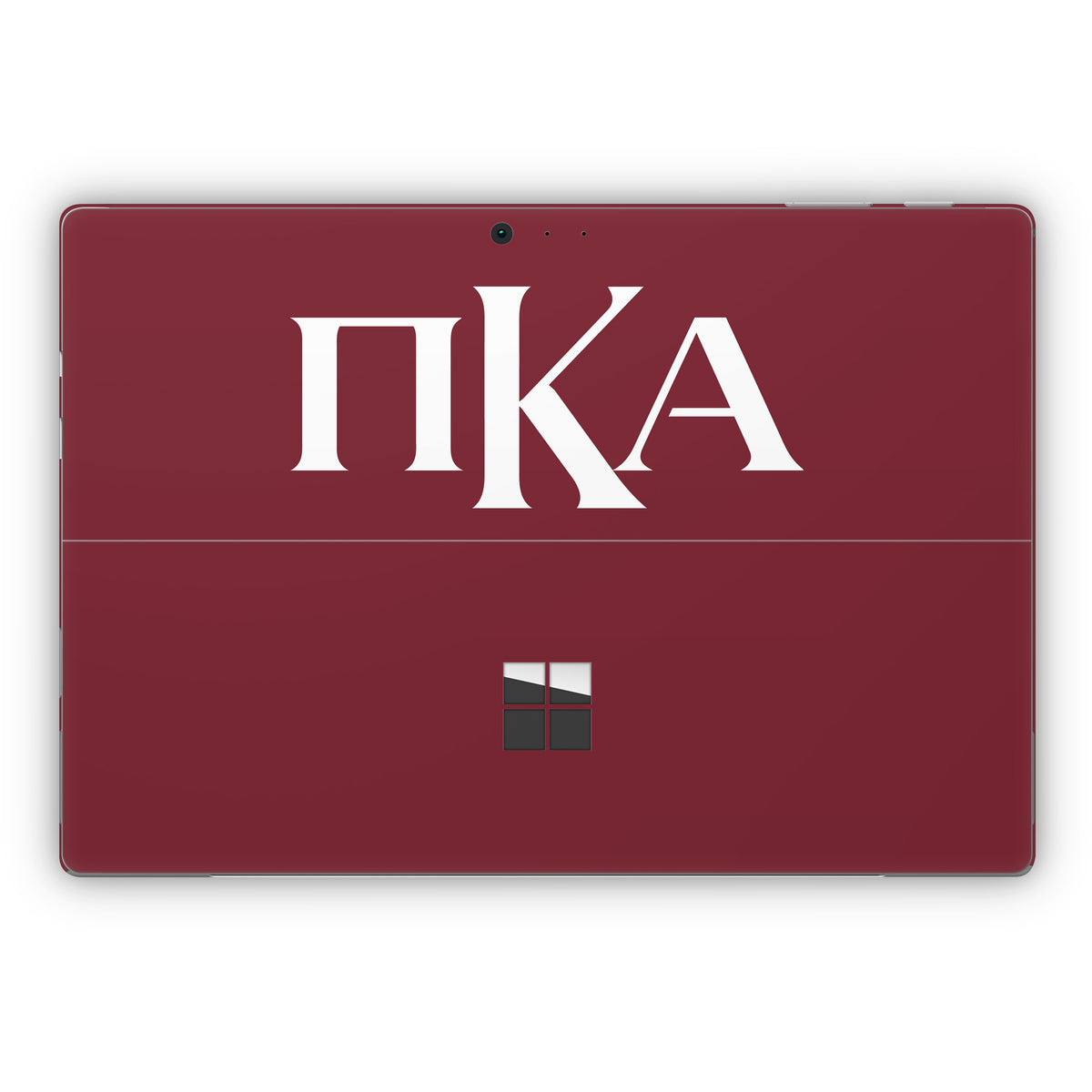 Pi Kappa Alpha Greek Letters Garnet - Microsoft Surface Pro Skin