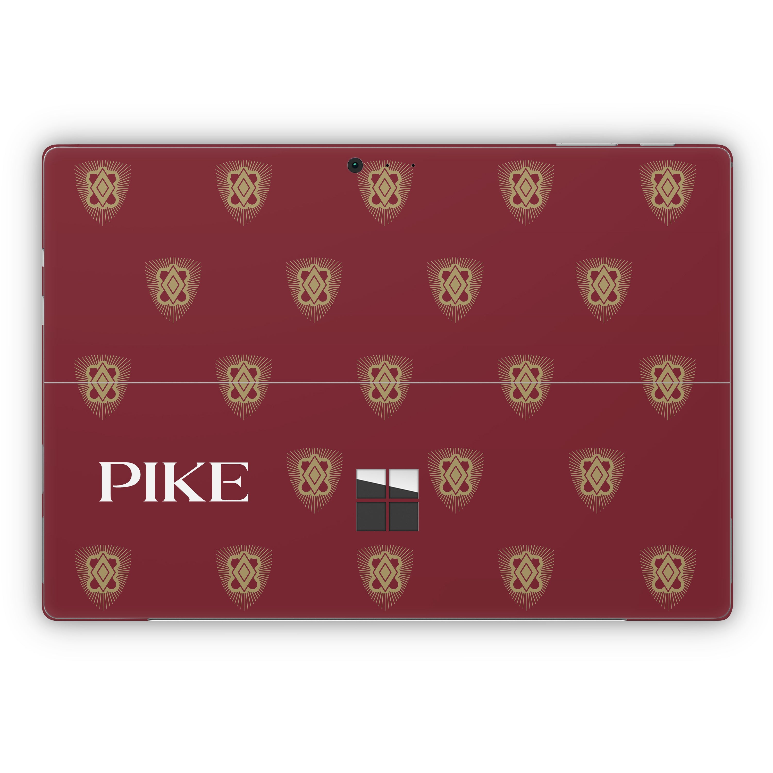 Pi Kappa Alpha PIKE Shield Pattern Garnet - Microsoft Surface Pro Skin