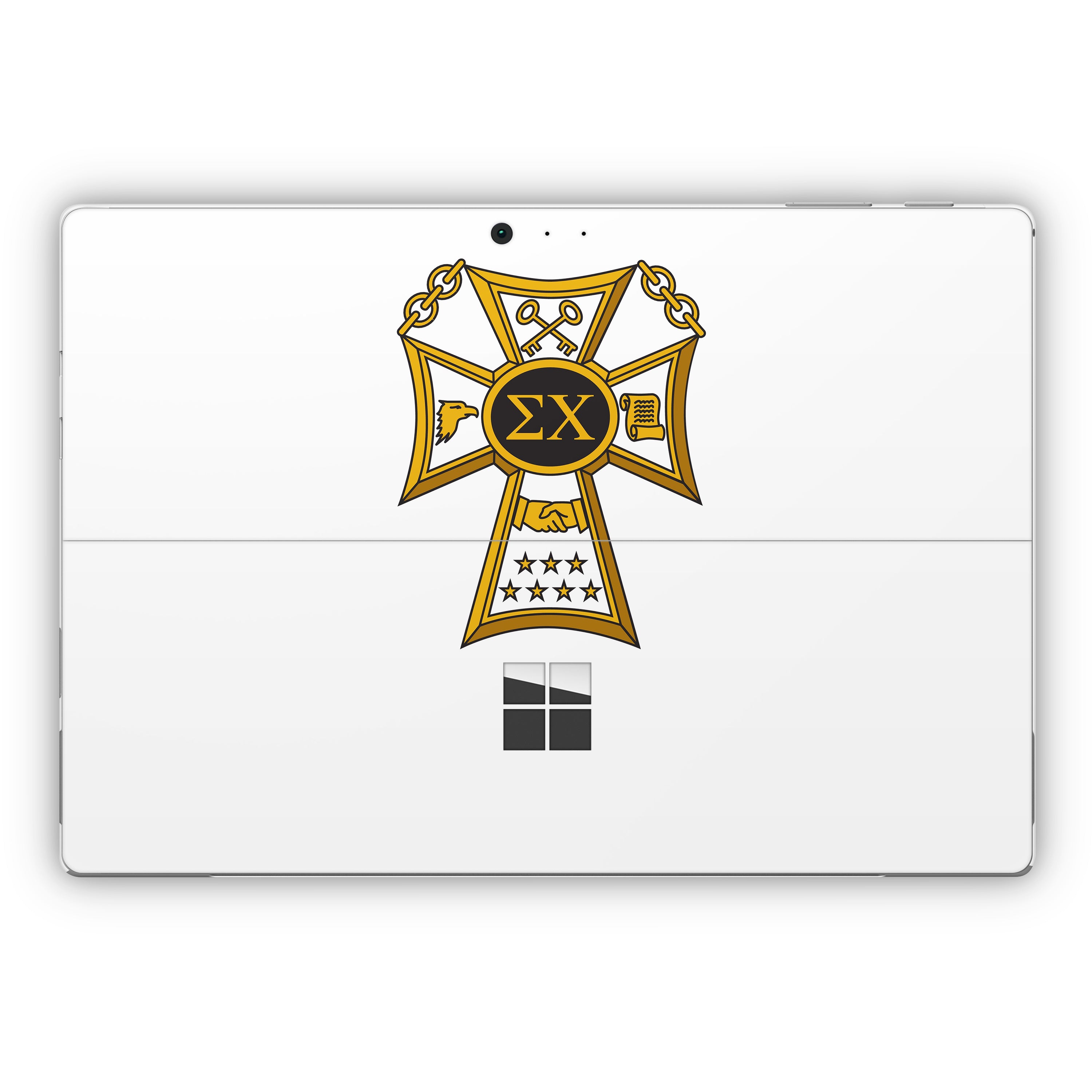 Sigma Chi Badge White - Microsoft Surface Pro Skin