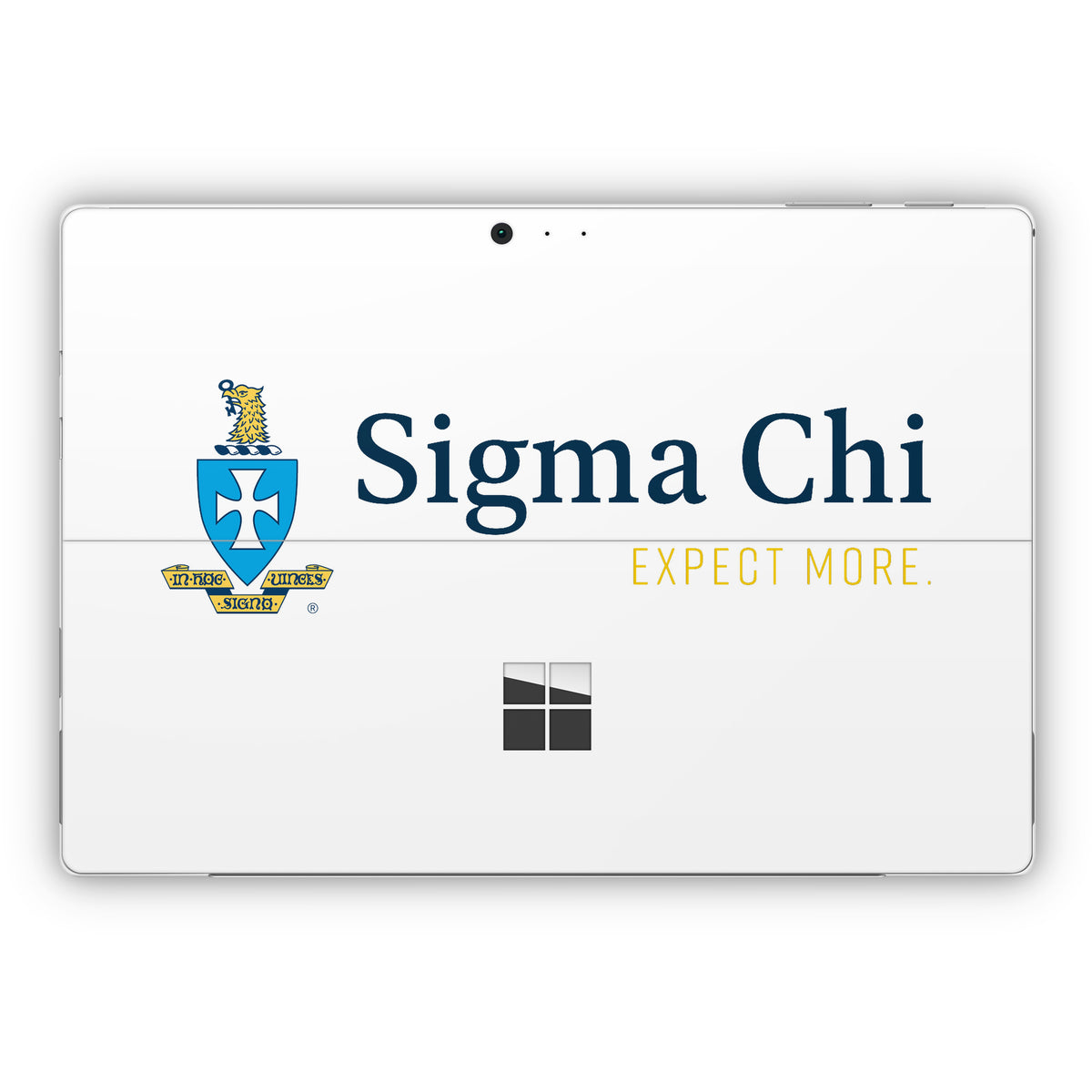Sigma Chi Logo White - Microsoft Surface Pro Skin