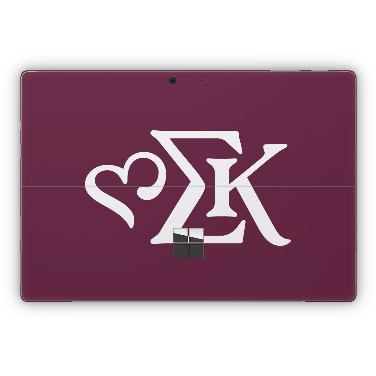 Sigma Kappa Greek Letters Dove Love on Mary Maroon - Microsoft Surface Pro Skin
