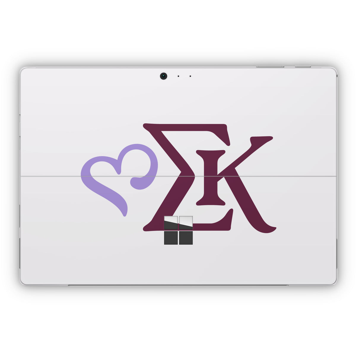 Sigma Kappa Greek Letters Two Color on Dove Love - Microsoft Surface Pro Skin