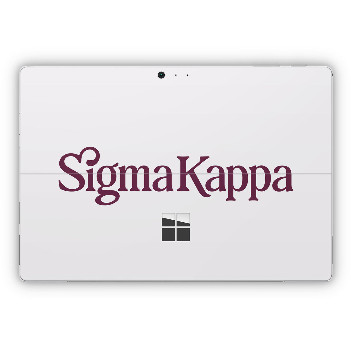 Sigma Kappa Primary Logo Mary Maroon on Dove Love - Microsoft Surface Pro Skin