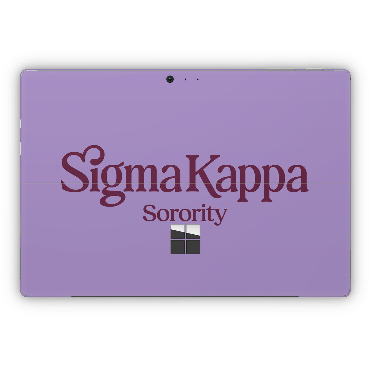 Sigma Kappa Sorority Logo Mary Maroon on Legacy Lavender - Microsoft Surface Pro Skin