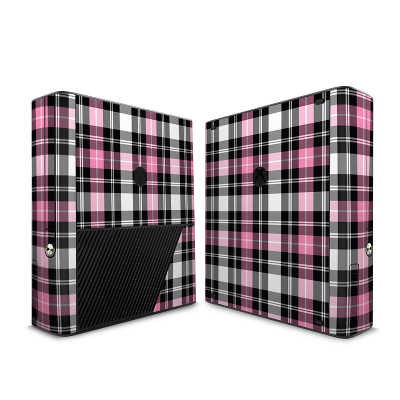 Pink Plaid - Microsoft Xbox 360 E Skin