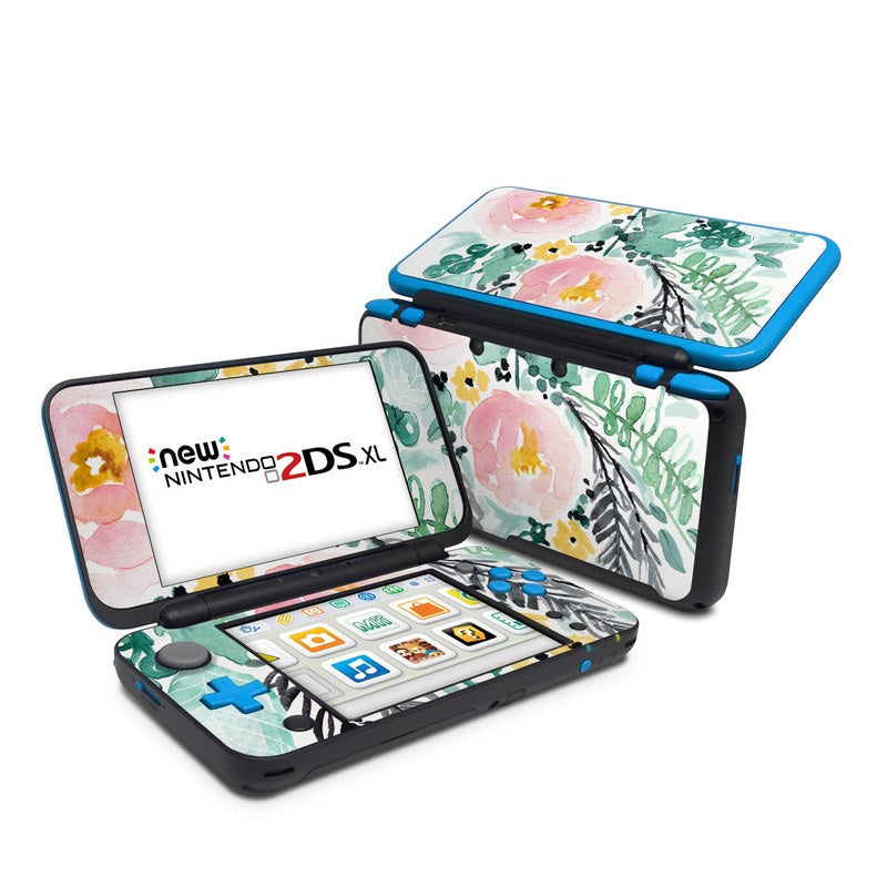 Blushed Flowers - Nintendo 2DS XL Skin