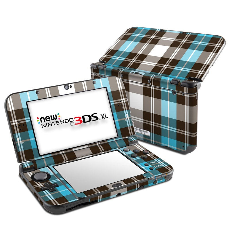 Turquoise Plaid - Nintendo New 3DS XL Skin