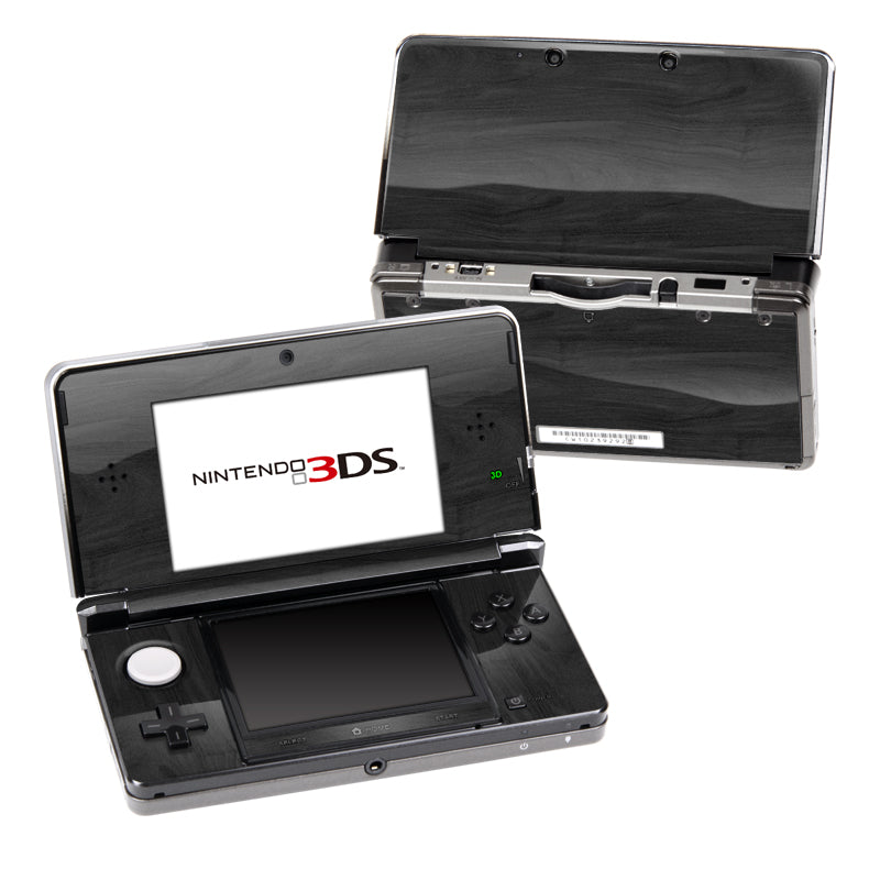 Black Woodgrain Nintendo 3DS Skin