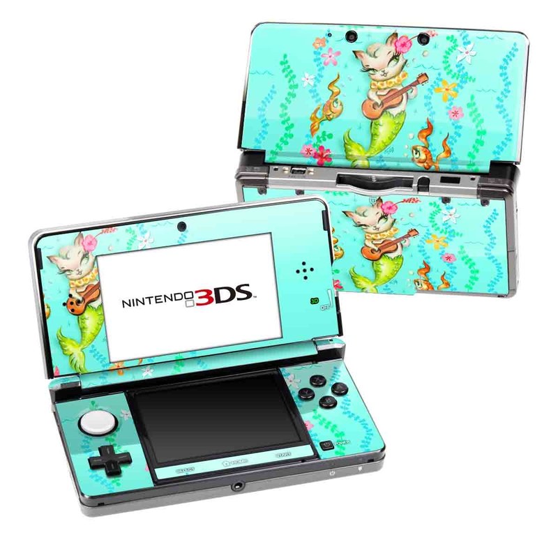 Merkitten with Ukelele - Nintendo 3DS Skin